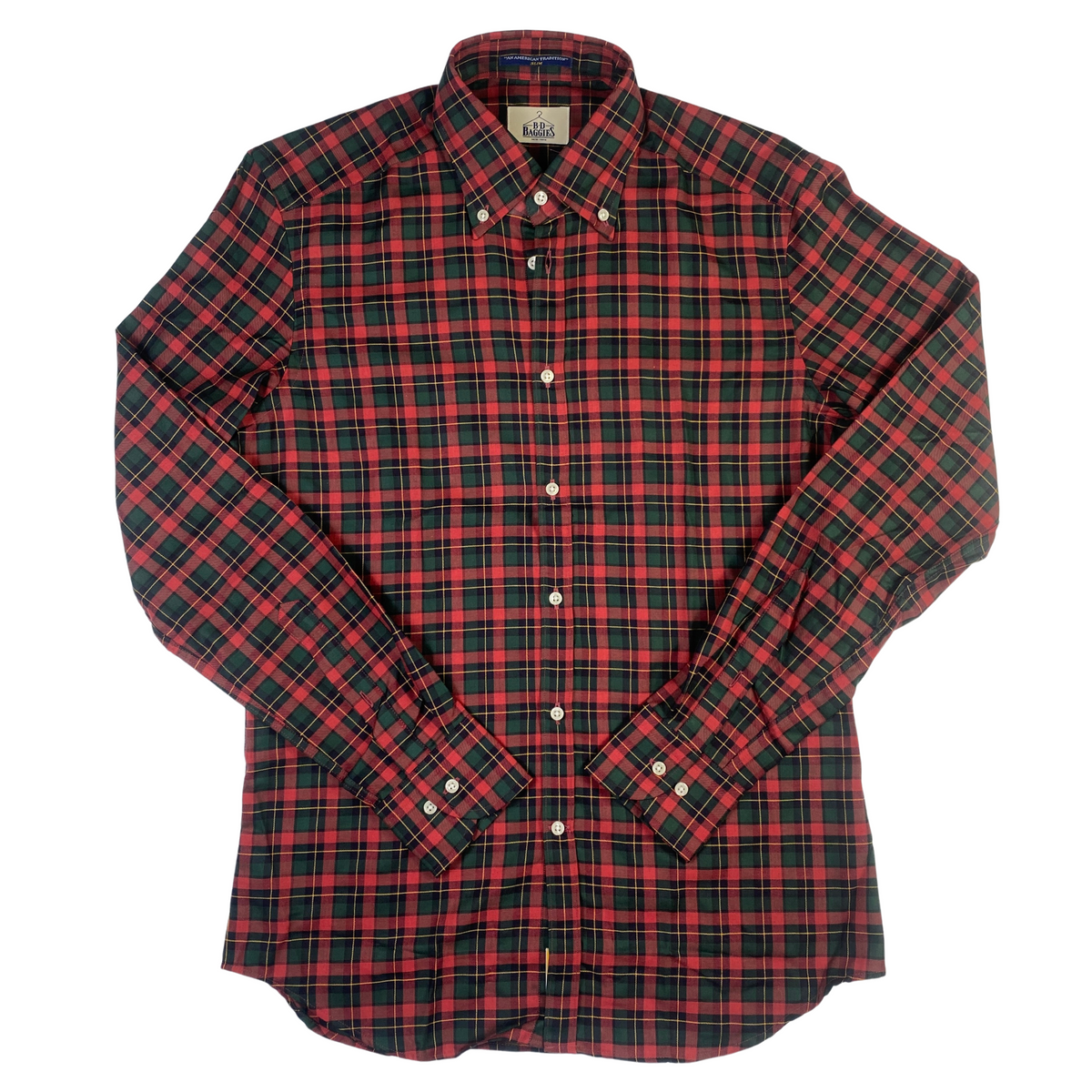 Camicia B.D. Baggies scacchi rosso/verde, taglia M — IlBotteghino