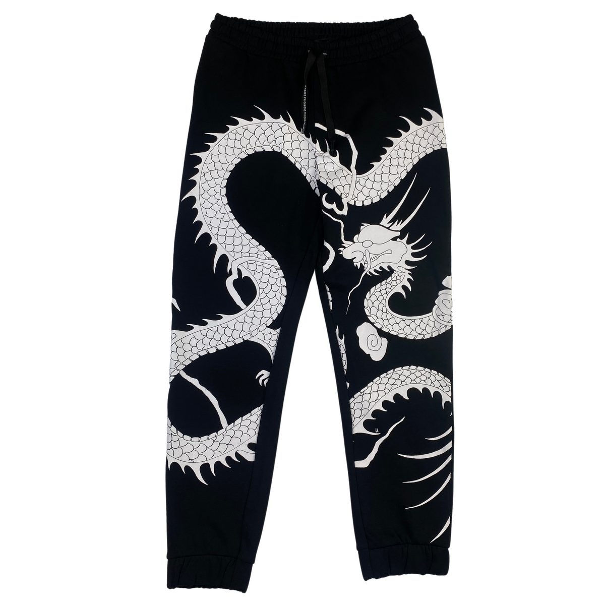 Pantalone tuta Richmond nero fantasia drago, taglia XL — IlBotteghino