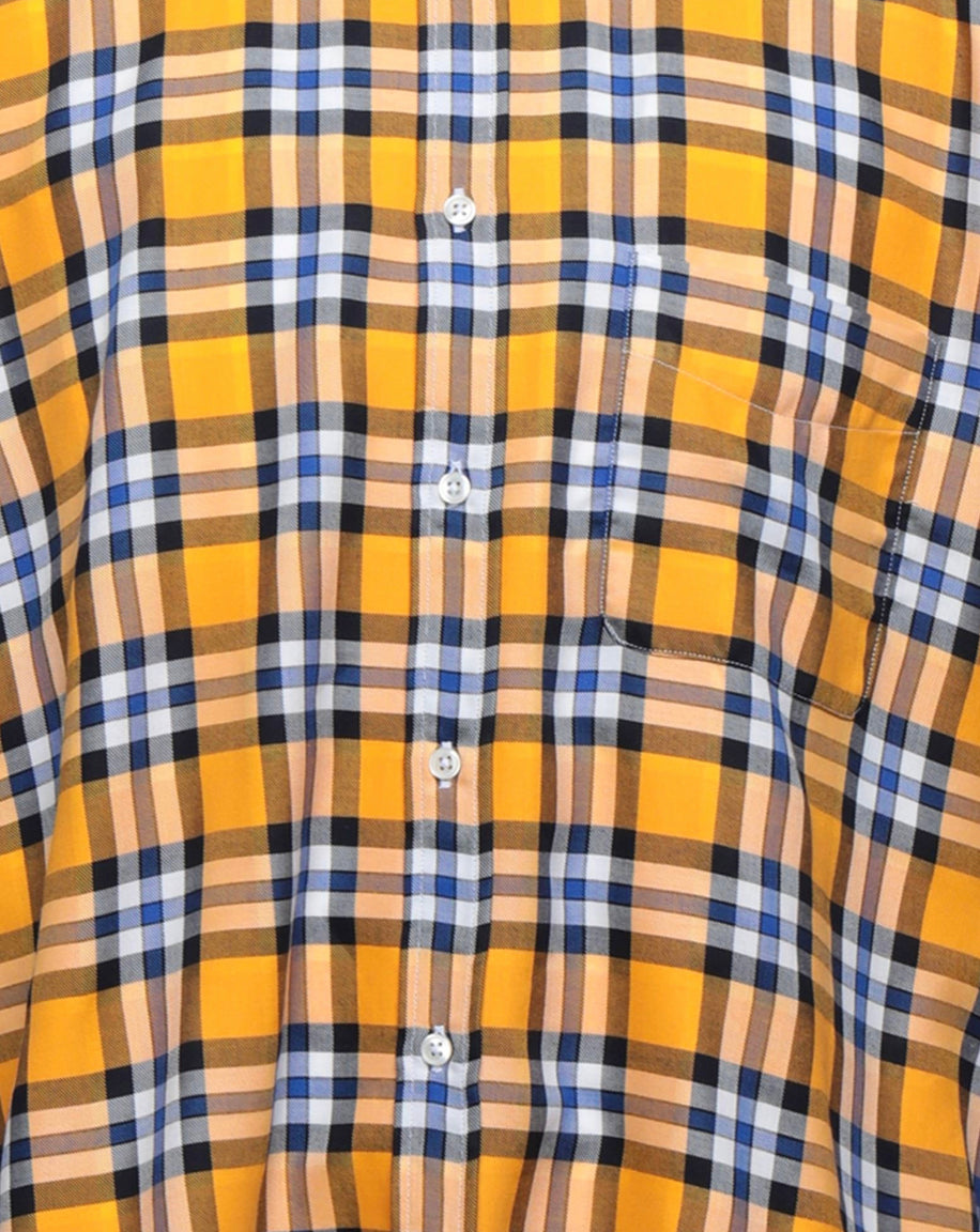 B.D. Baggies camicia scozzese gialla — pezzo unico d'archivio — IlBotteghino