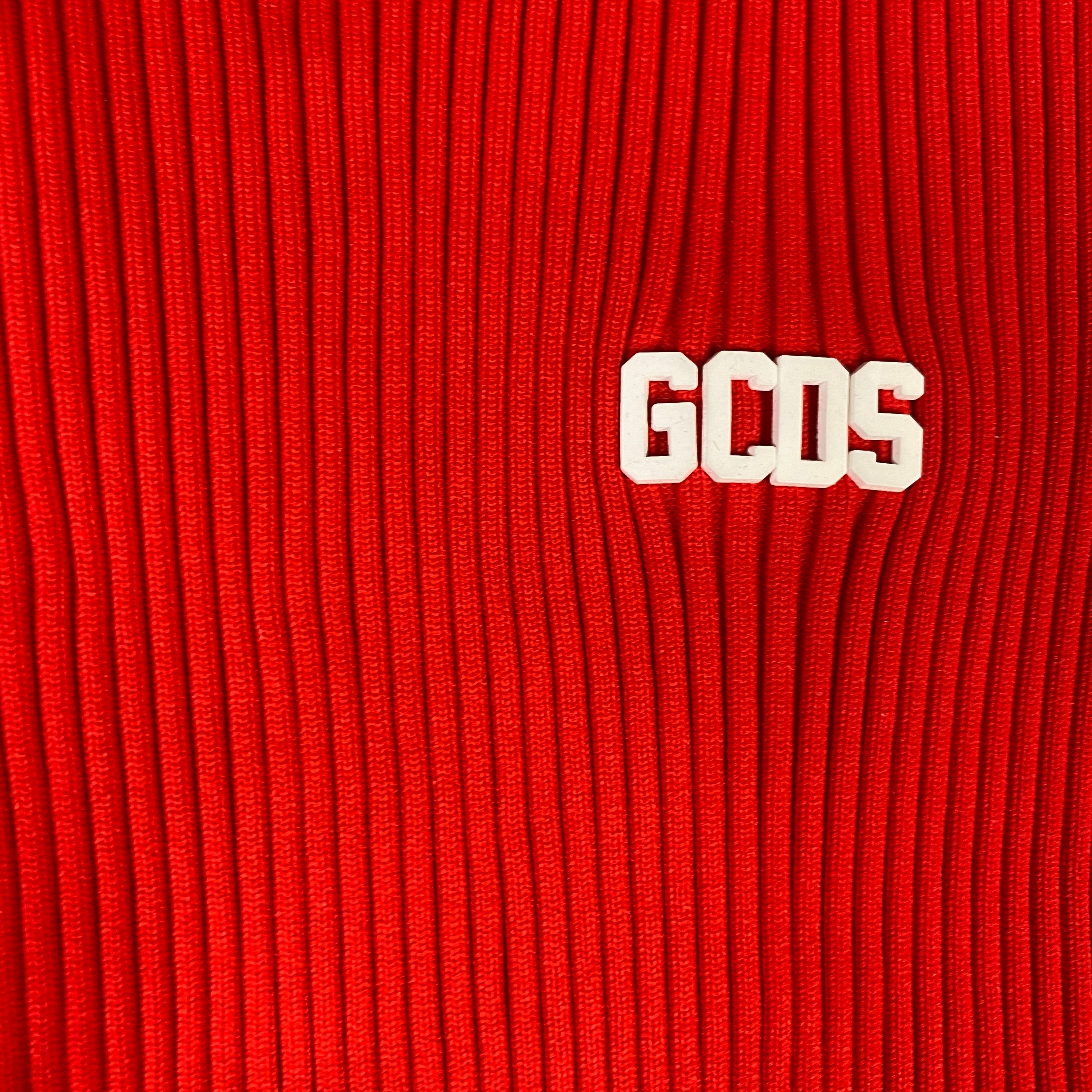 GCDS top rosso — moda italiana d'archivio — IlBotteghino