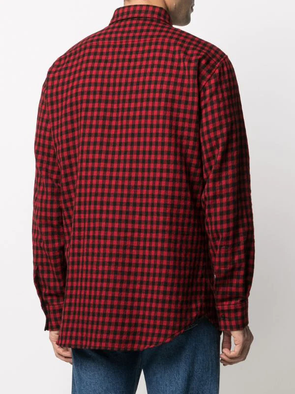 Dsquared2 camicia flanella scacchi — archivio moda luxury — IlBotteghino
