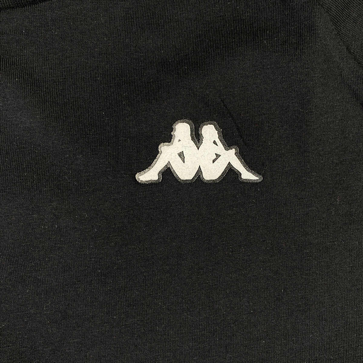 Kappa t-shirt nera — sportswear d'archivio — IlBotteghino