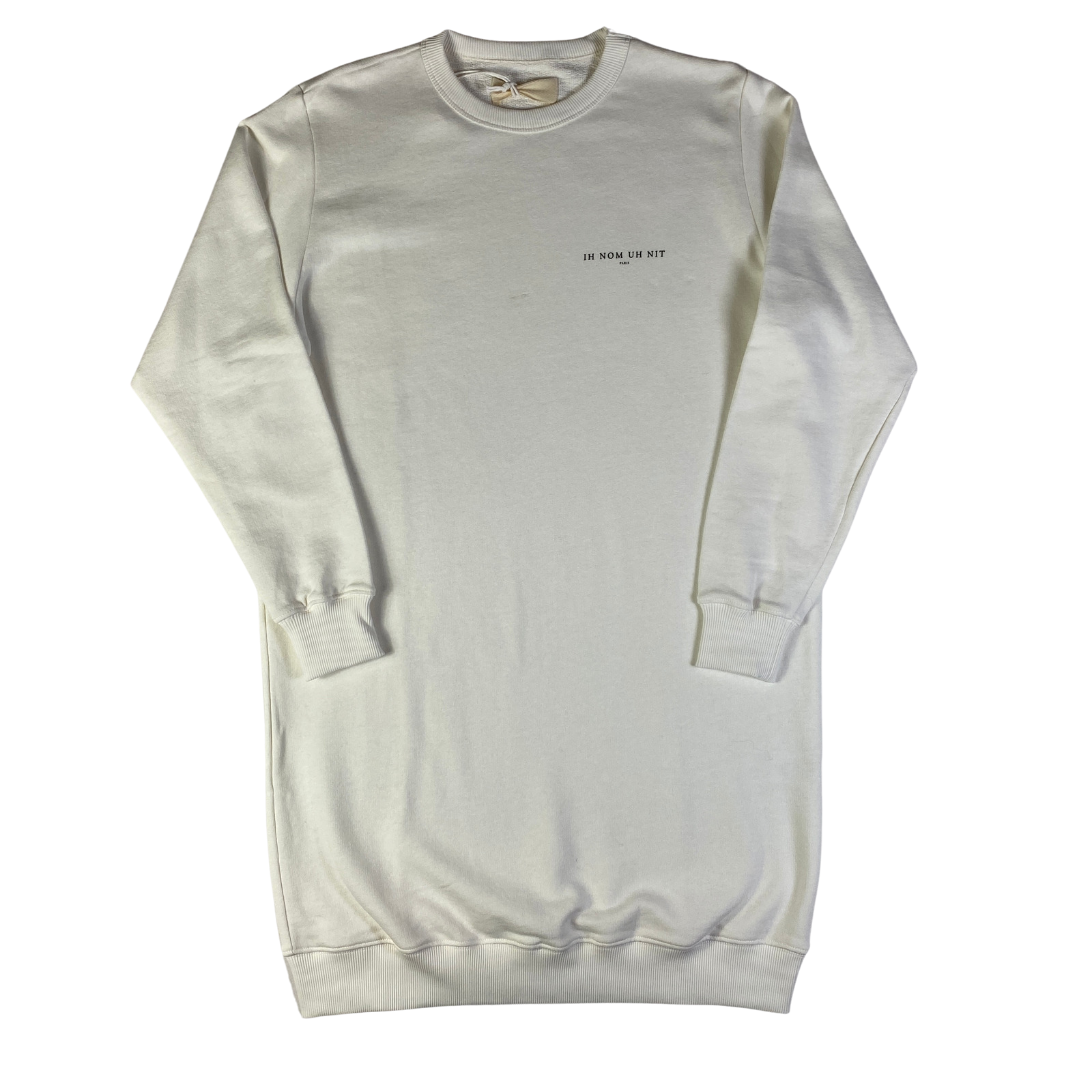 Vestito Ih Nom Uh Nit bianco da donna in cotone, taglia S — IlBotteghino