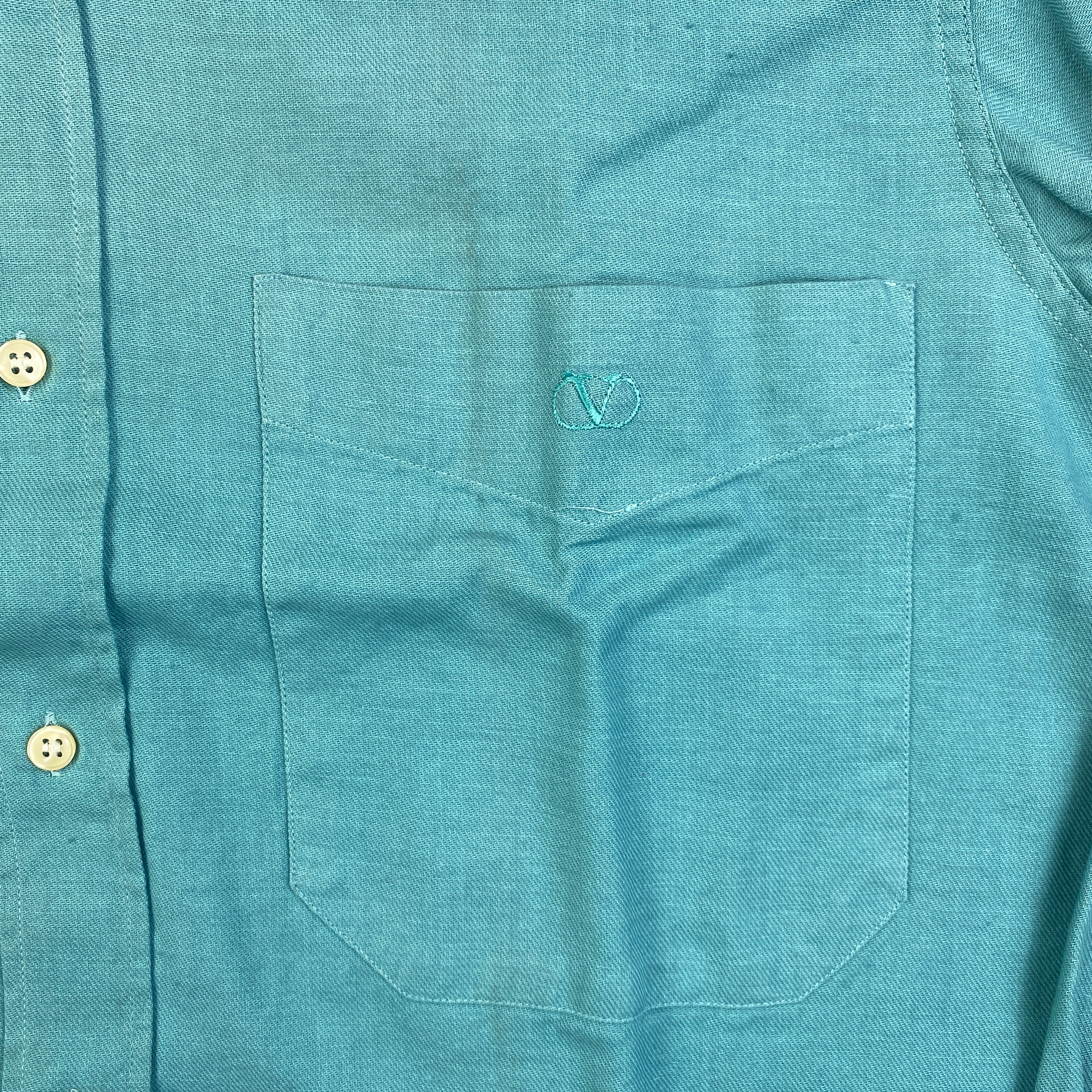 Valentino camicia verde acqua — pezzo unico d'archivio — IlBotteghino