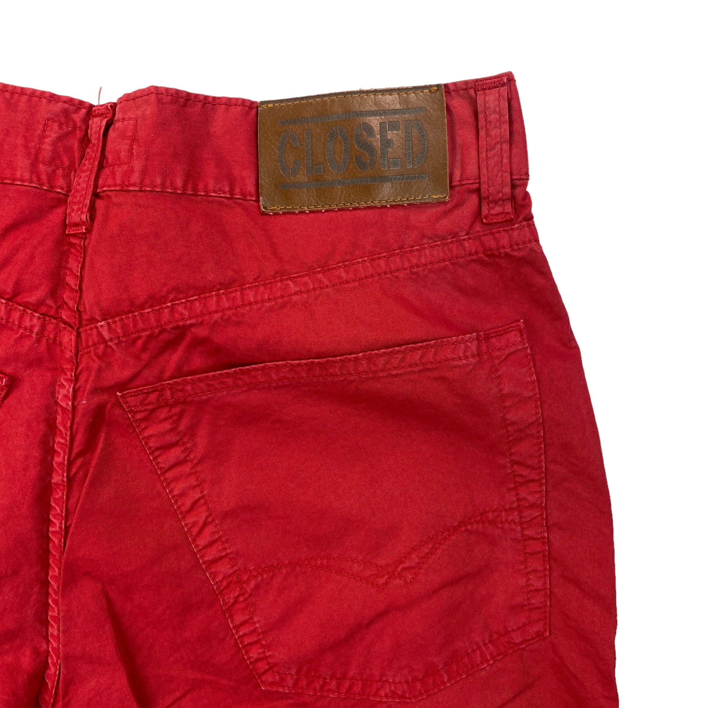 Closed pantalone denim rosso — capo da collezione — IlBotteghino