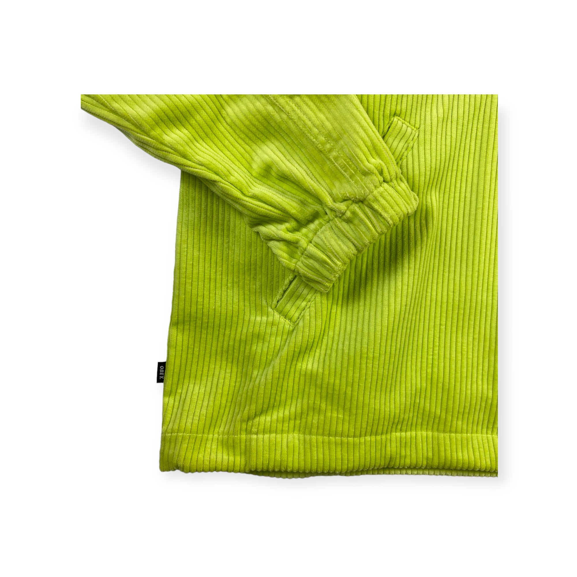 Obey fleece verde lime — pezzo unico d'archivio — IlBotteghino