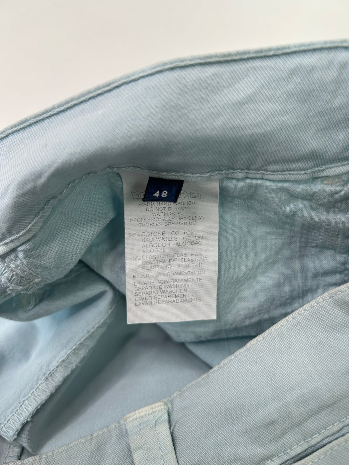 Trussardi pantalone azzurro — pezzo unico — IlBotteghino