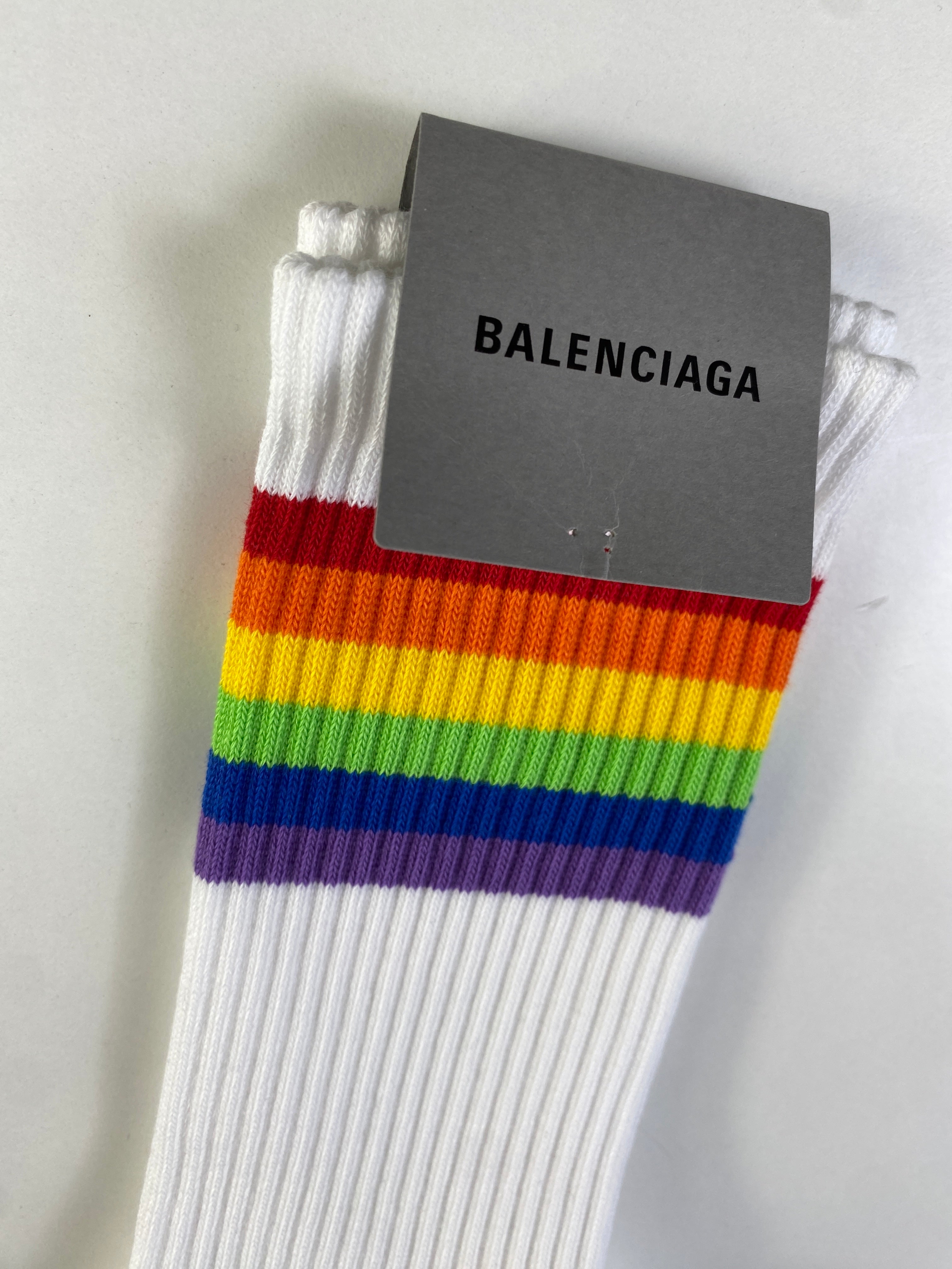 Balenciaga calzettoni rainbow — accessorio d'archivio — IlBotteghino