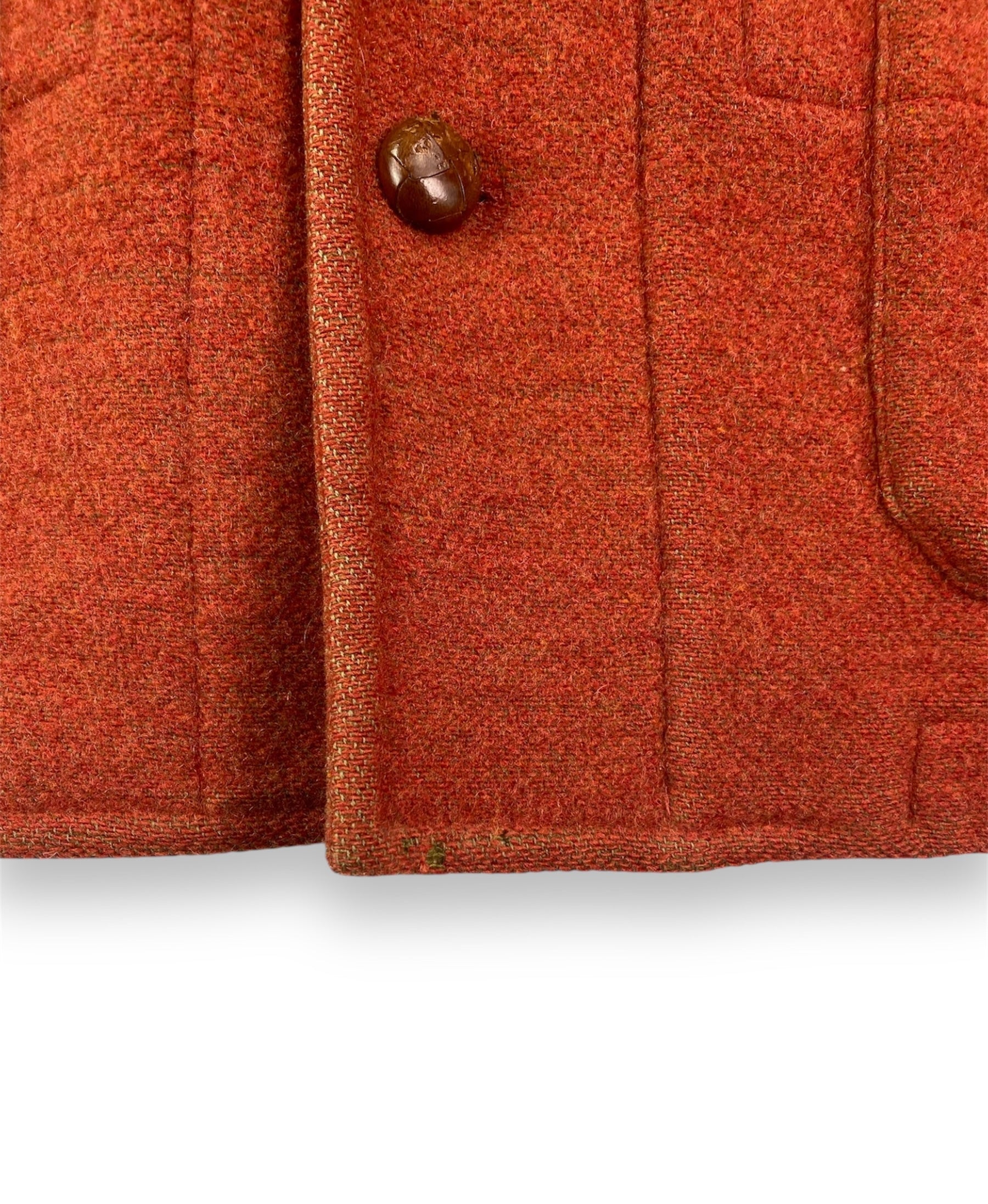 Henry Cotton's cappotto — dettaglio bottoni in cuoio — IlBotteghino