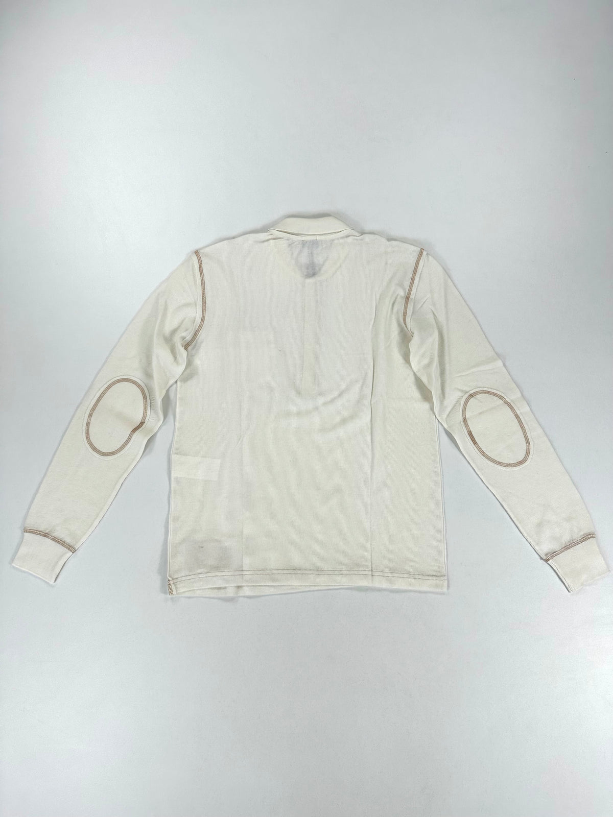 Retro della polo panna a manica lunga, intero