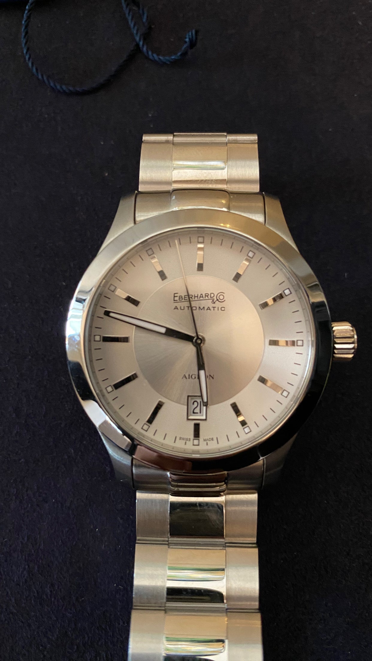 Eberhard Aiglon — dettaglio corona — IlBotteghino