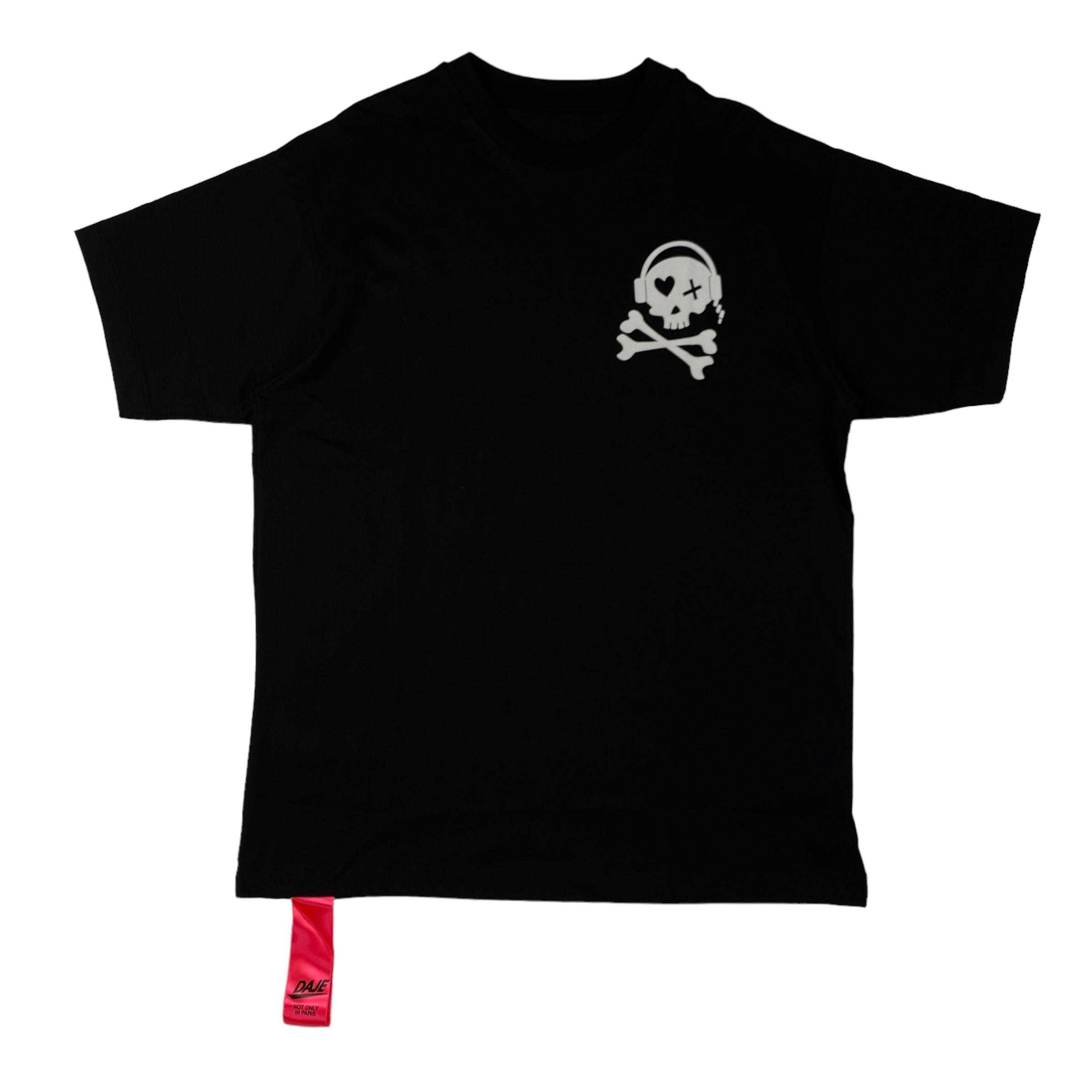 T-shirt Daje nera teschio, taglie S e XL — IlBotteghino