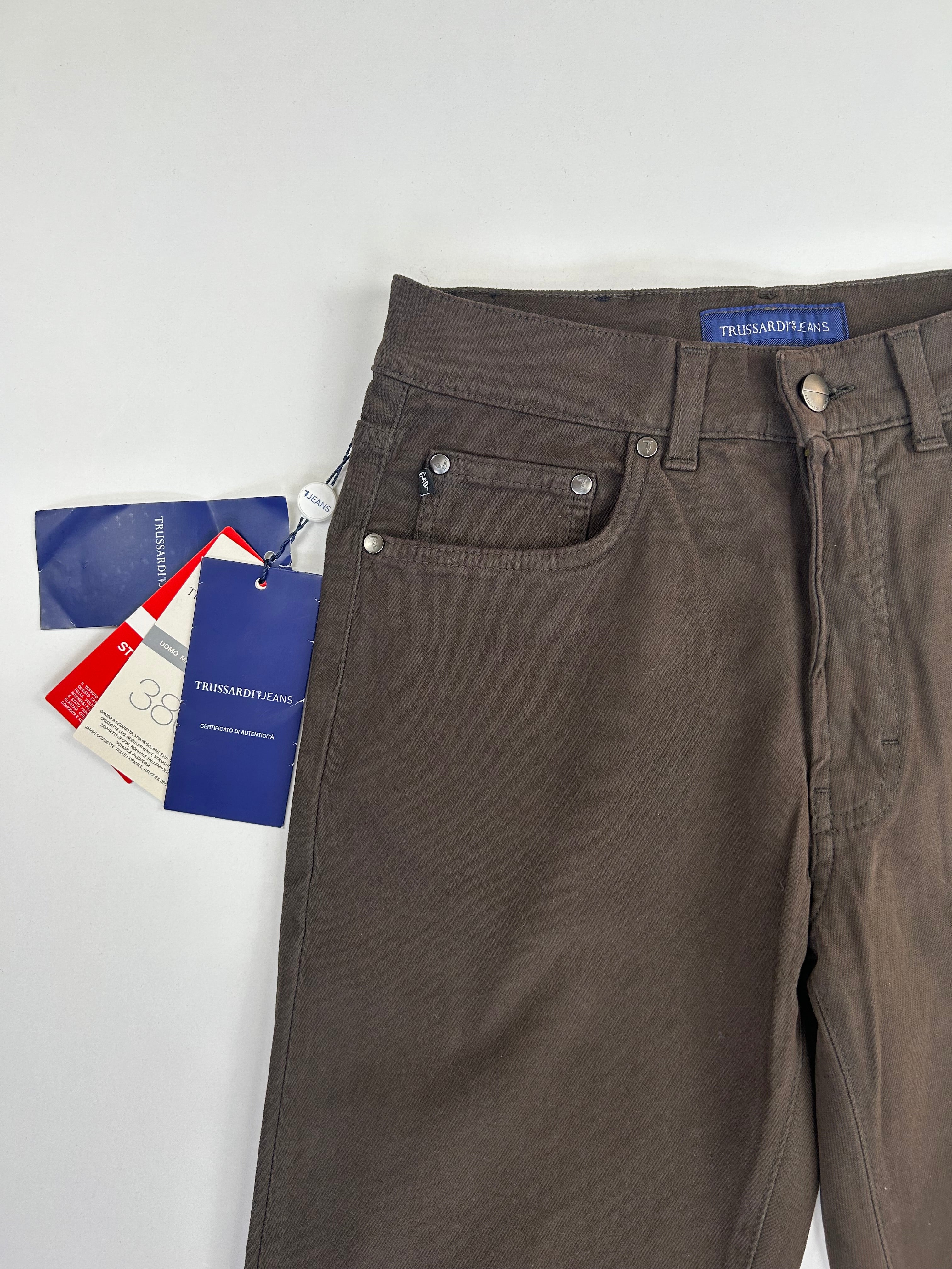 Trussardi Jeans pantalone — dettaglio tessuto — IlBotteghino