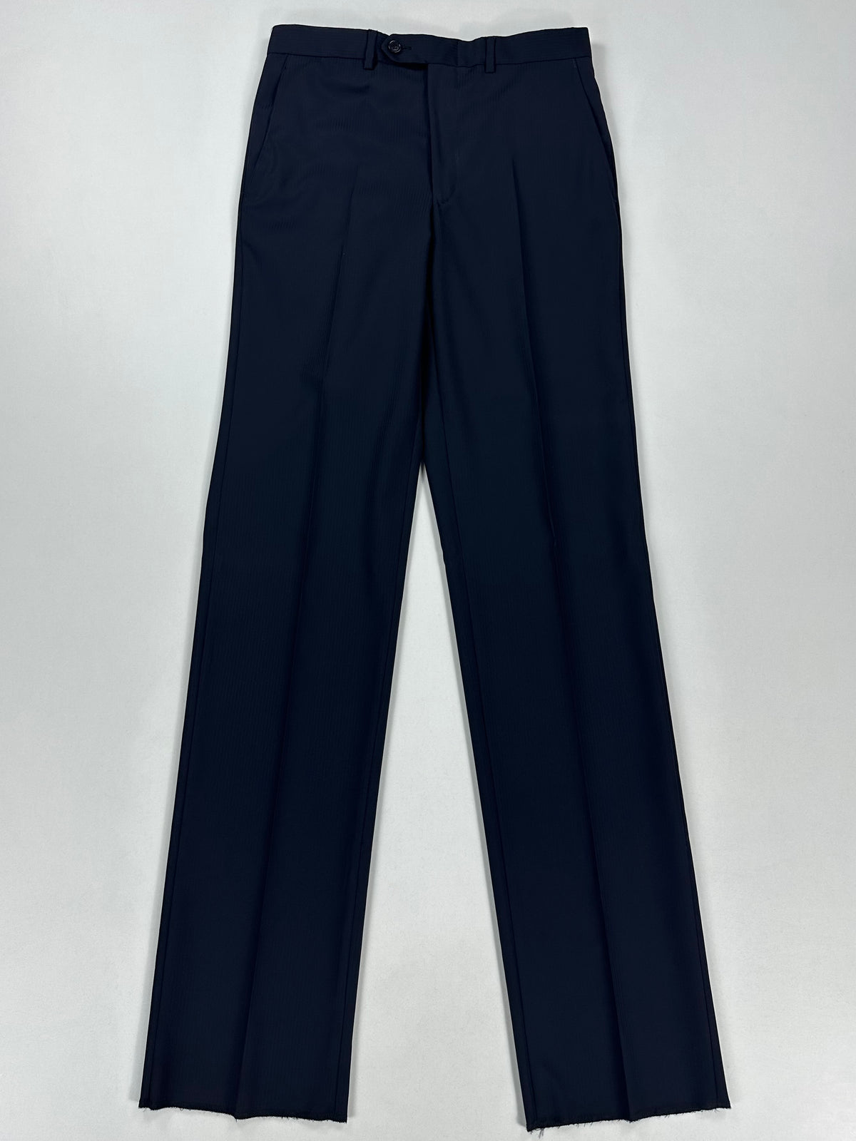 Pantalone Aquascutum coordinato blu notte, vista frontale intera