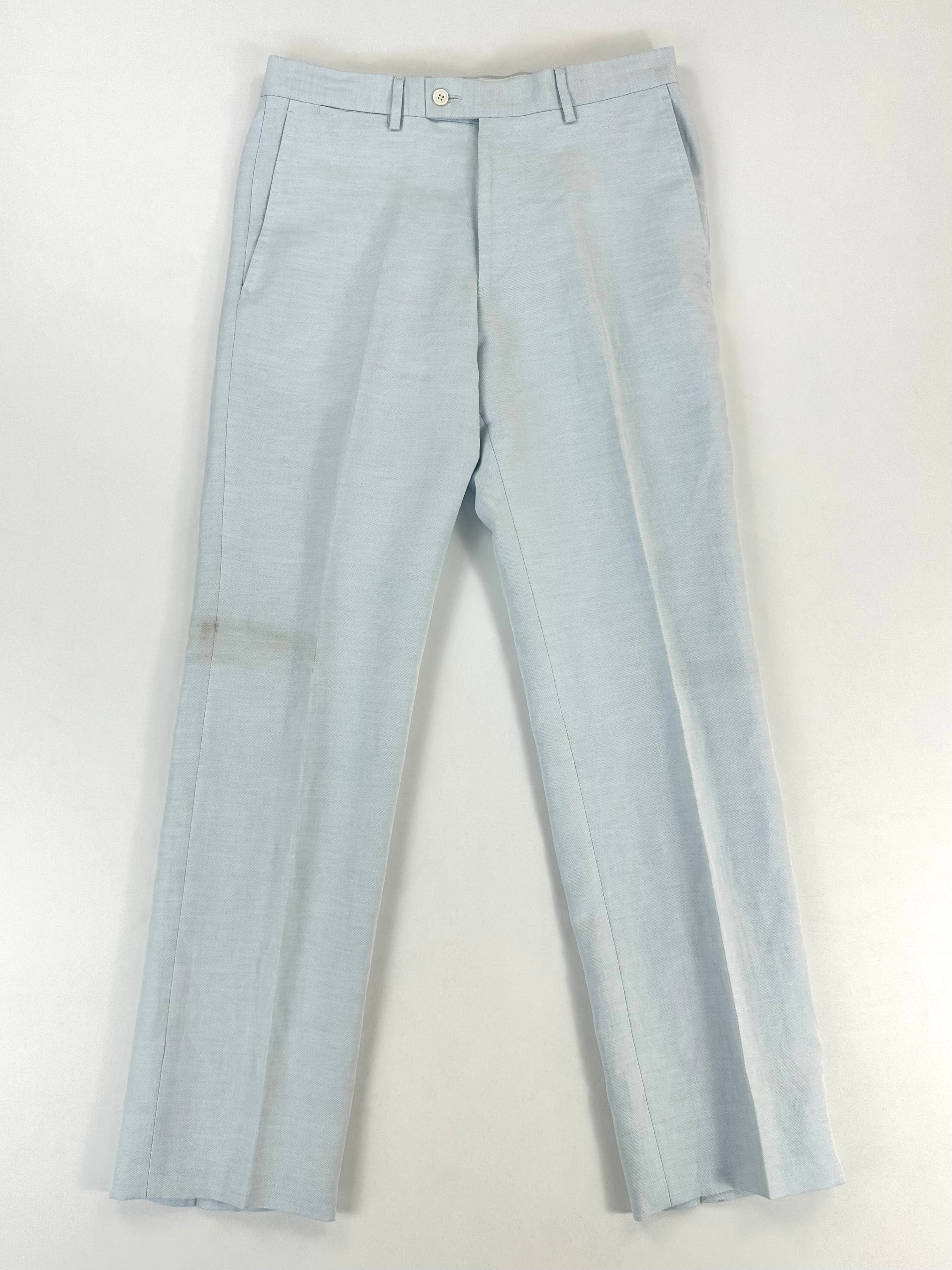 Completo Versace Collection azzurro cotone e lino - Tg. 50