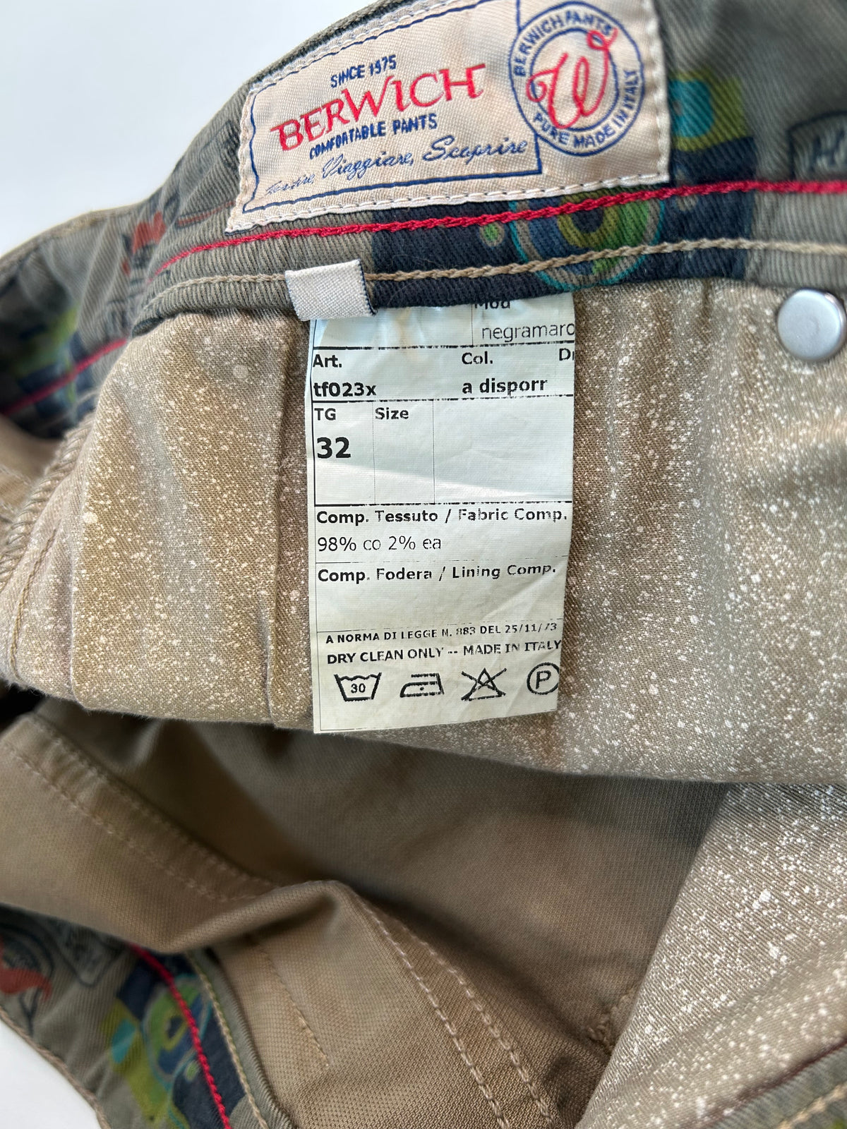 Riserva Berwich pantalone — pezzo unico — IlBotteghino