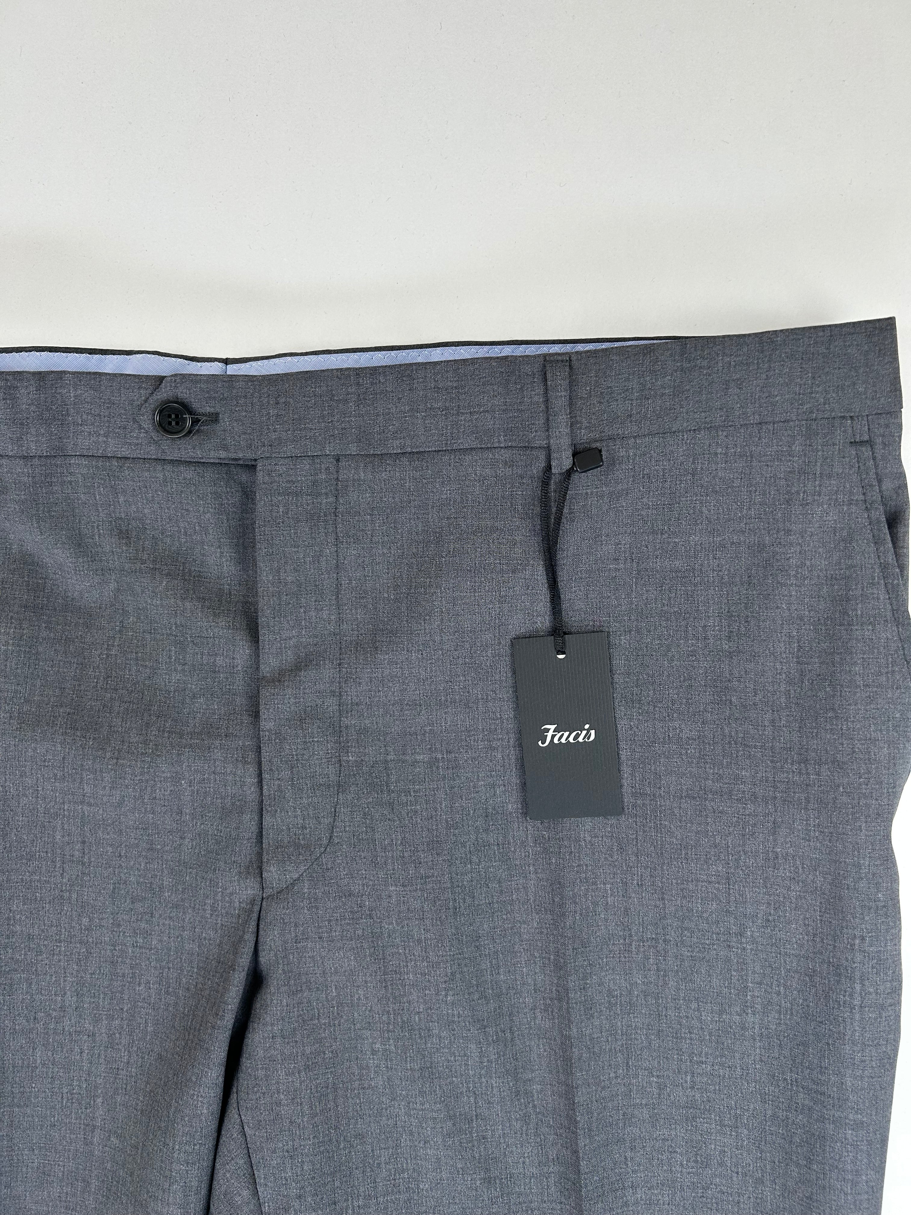 Facis pantalone grigio — dettaglio tessuto — IlBotteghino
