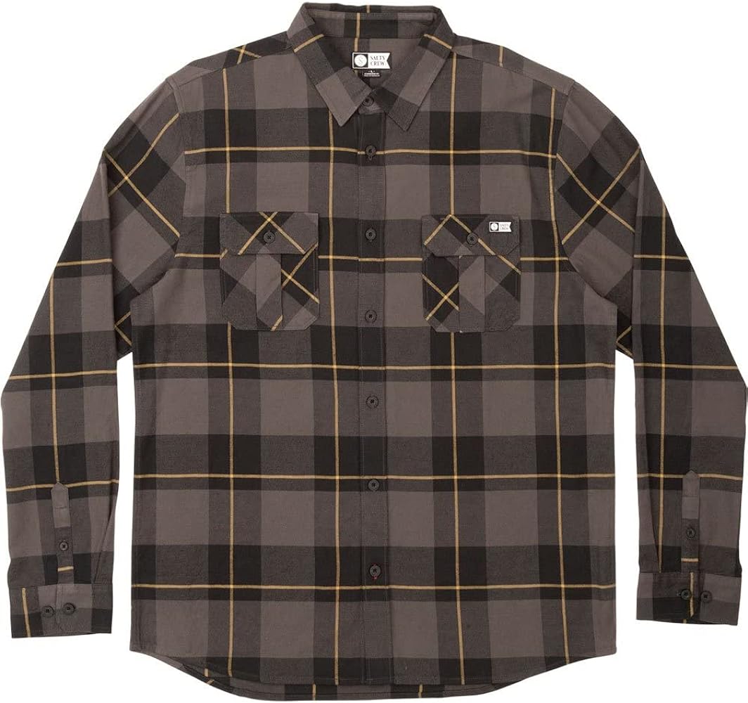 Camicia Salty Crew Traverse Flannel Stealth, taglia M — IlBotteghino
