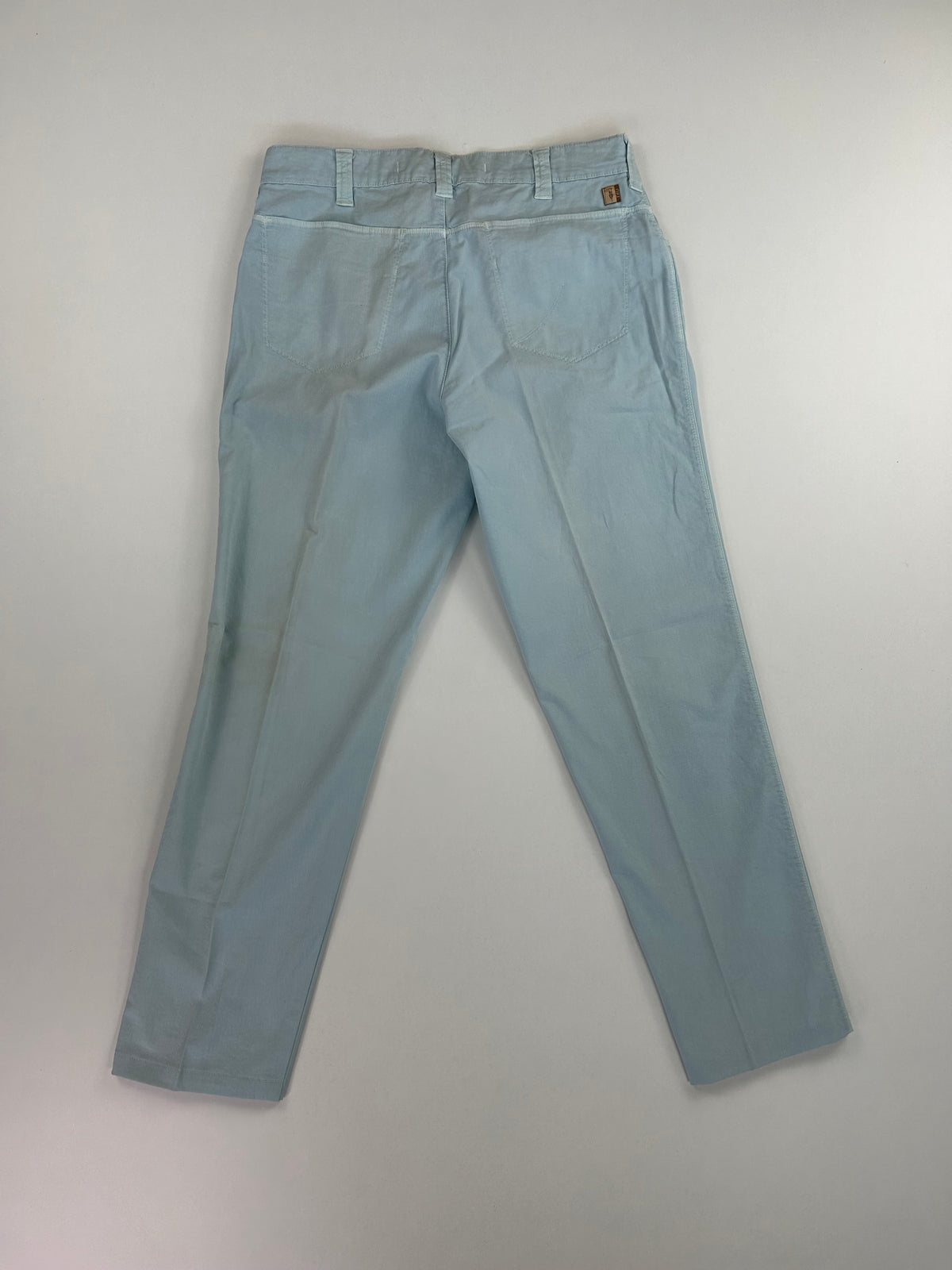 Trussardi pantalone azzurro — cotone elasticizzato — IlBotteghino
