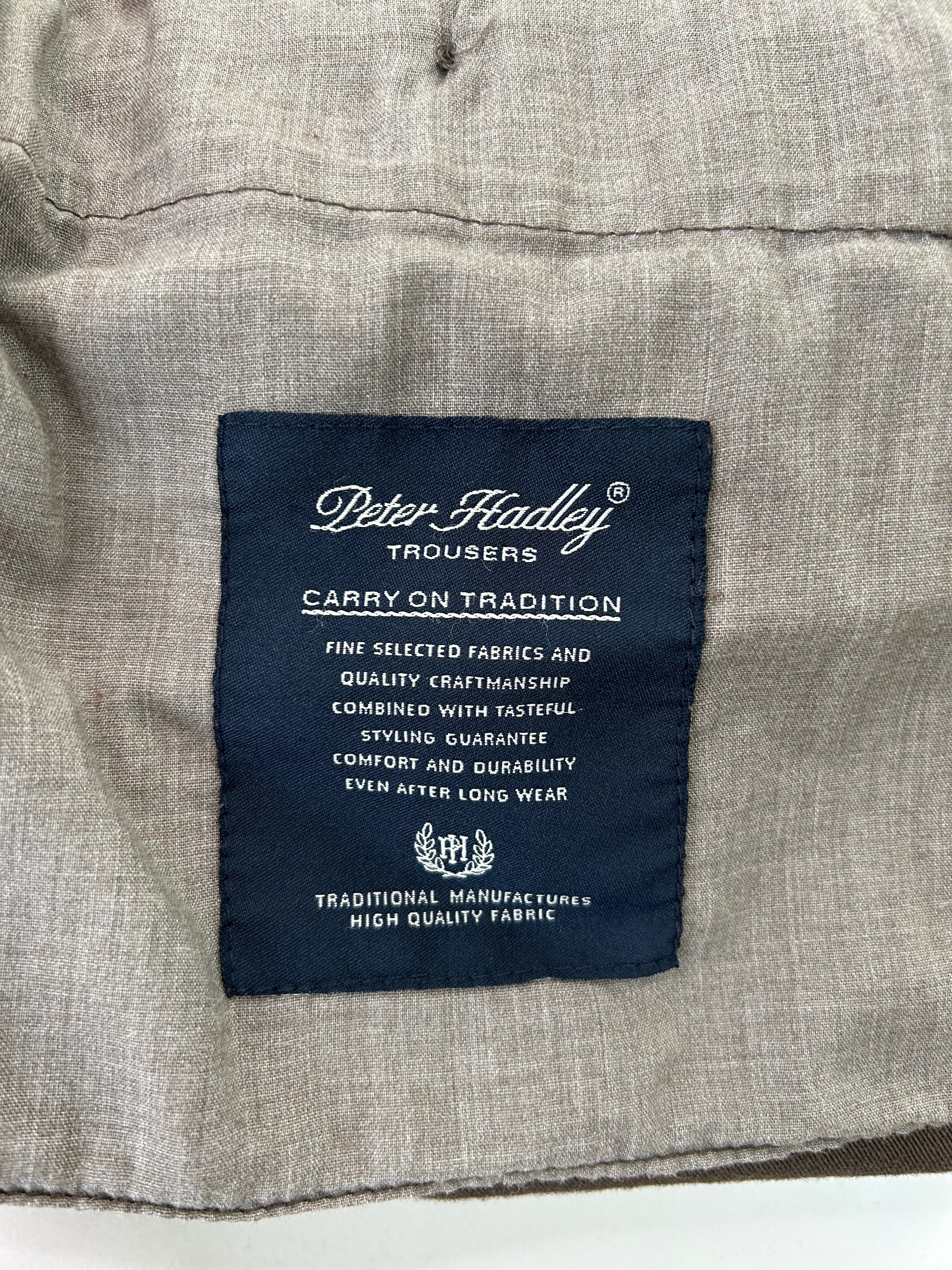 Peter Hadley pantalone marrone — vista laterale — IlBotteghino