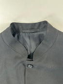 Abito Versace Classic nero coreana, dettaglio collo alla coreana mandarino