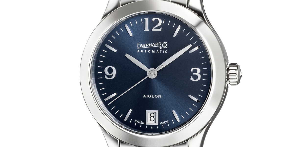 Eberhard Aiglon Dame — quadrante blu automatico — IlBotteghino