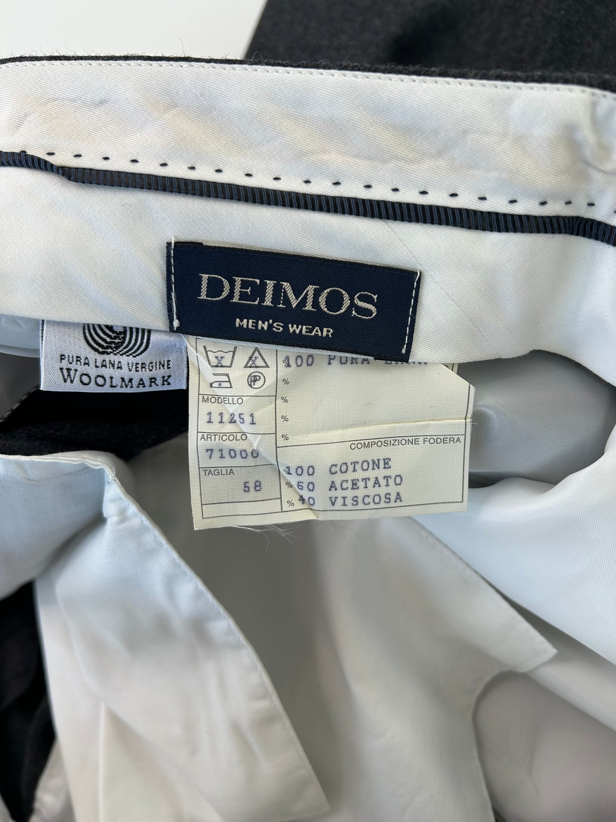 Deimos pantalone grigio — archivio sartoriale — IlBotteghino