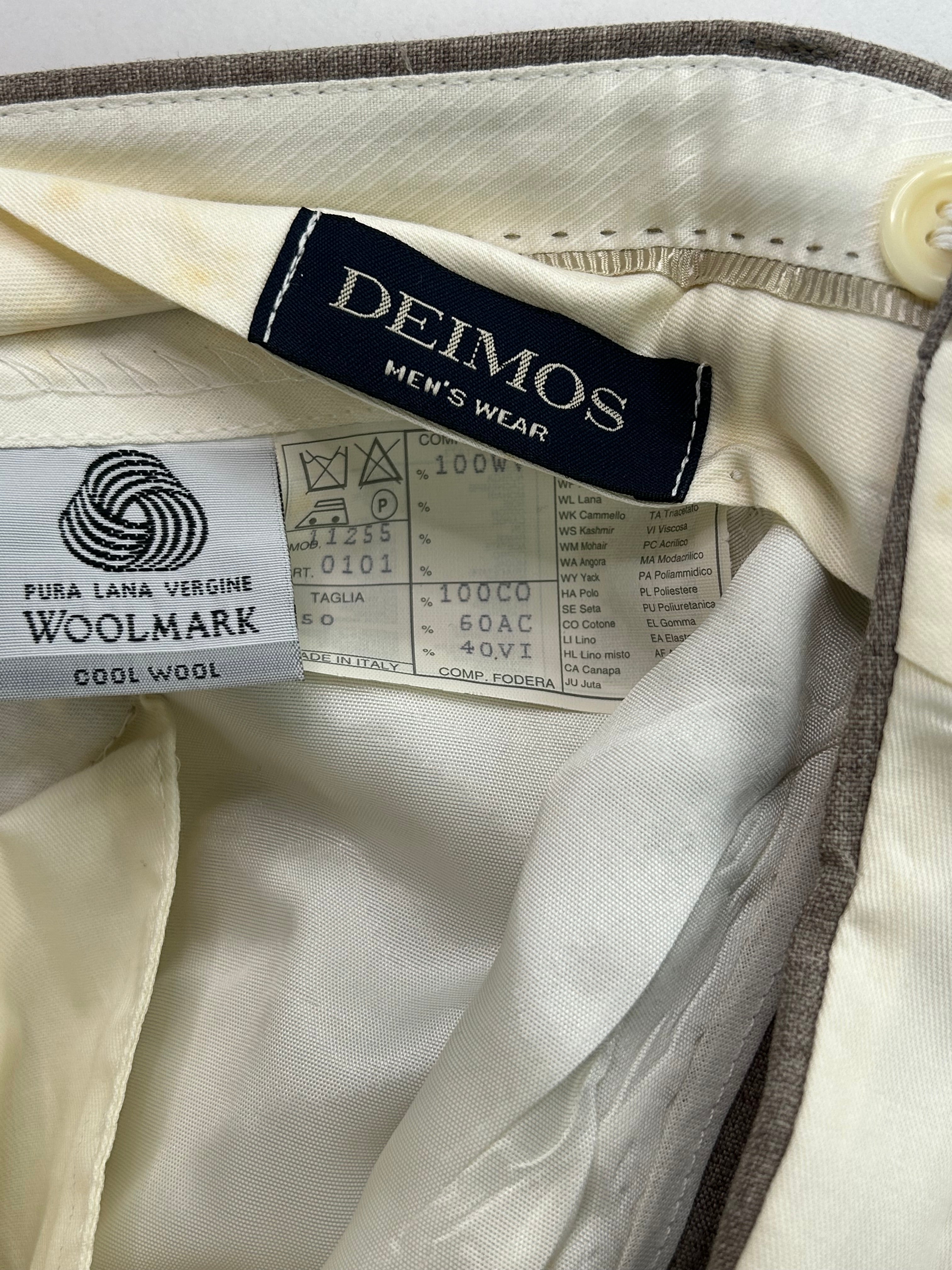 Deimos pantalone beige — dettaglio tessuto — IlBotteghino