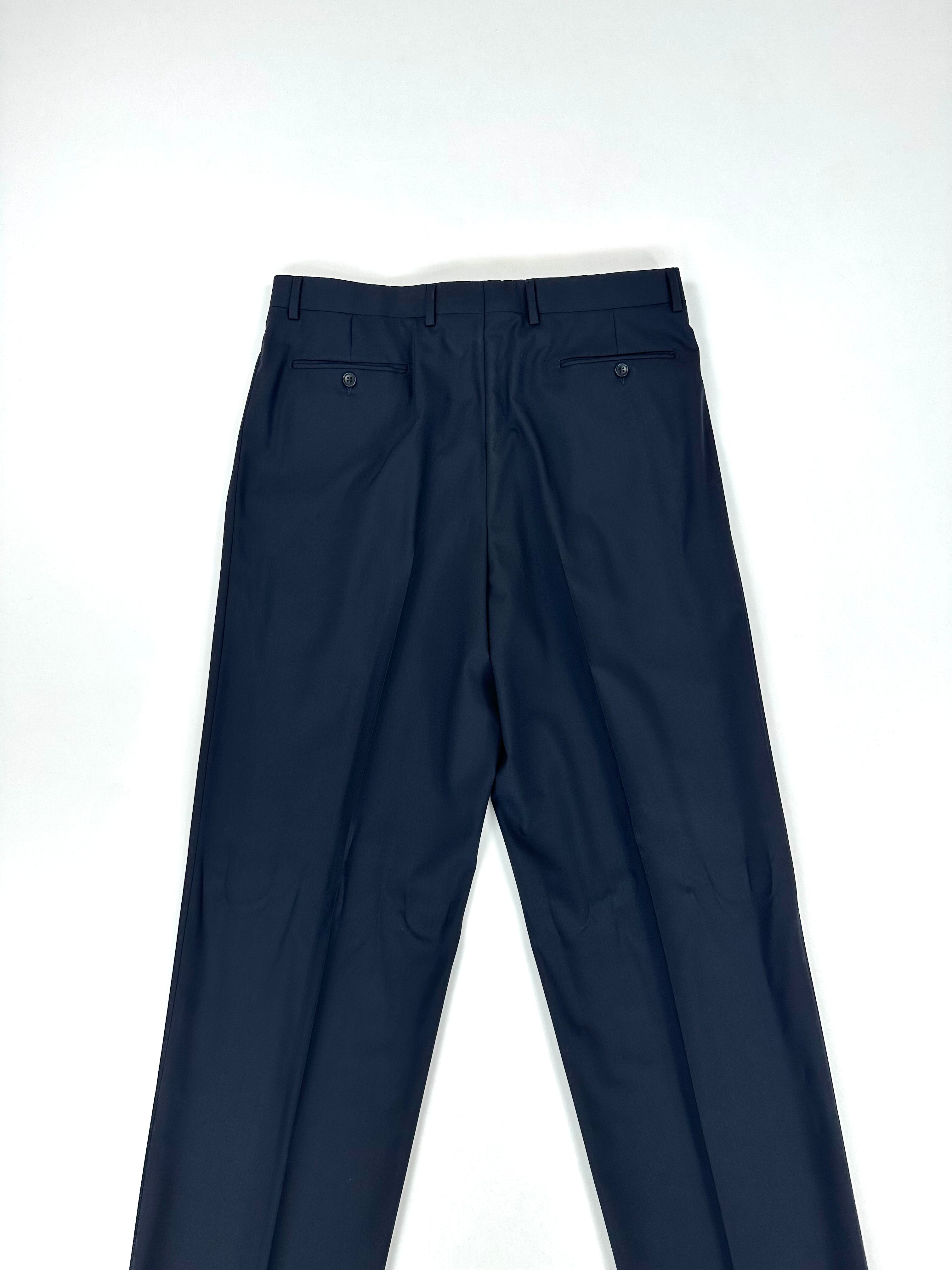 Pantalone Calabró by Forall nero - vista posteriore con passanti