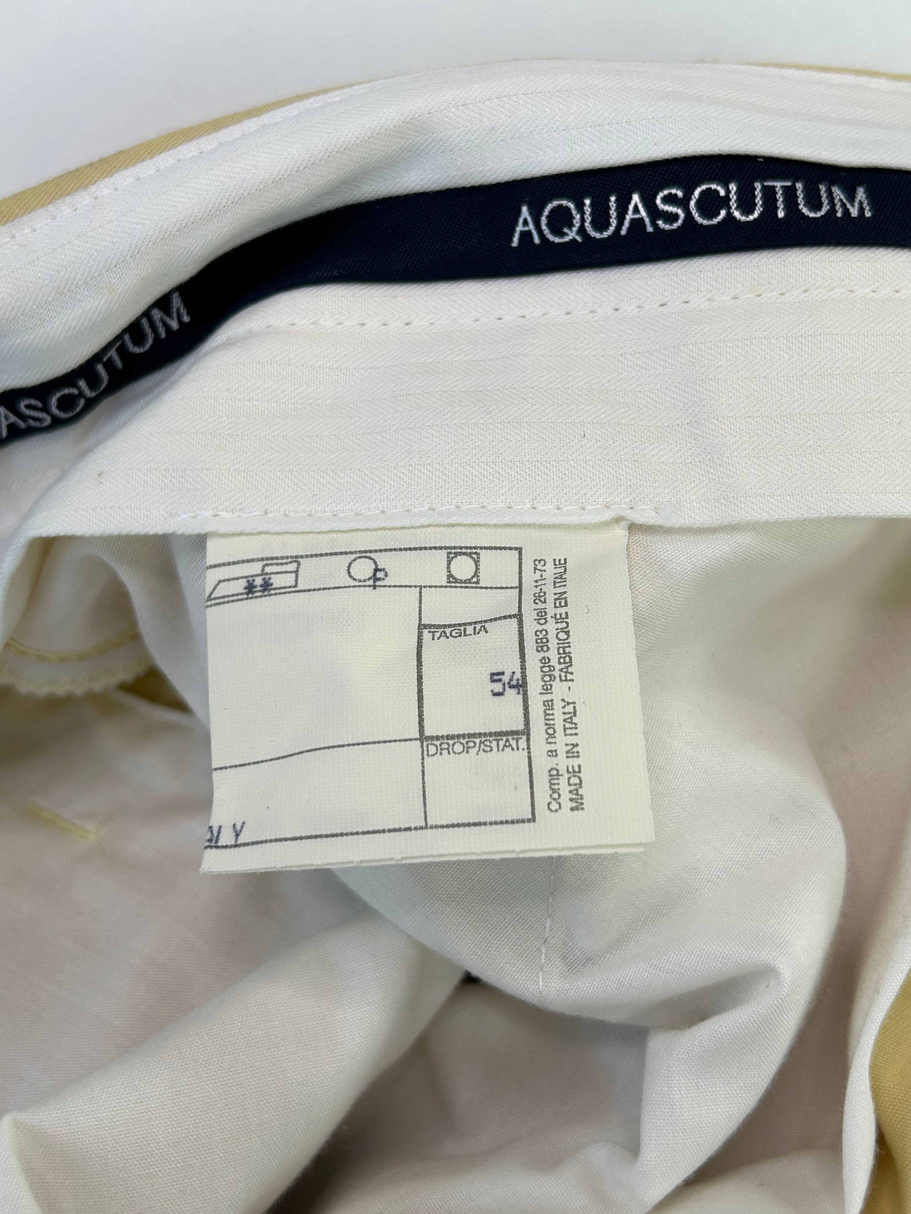 Aquascutum chino — dettaglio fondo gamba — IlBotteghino