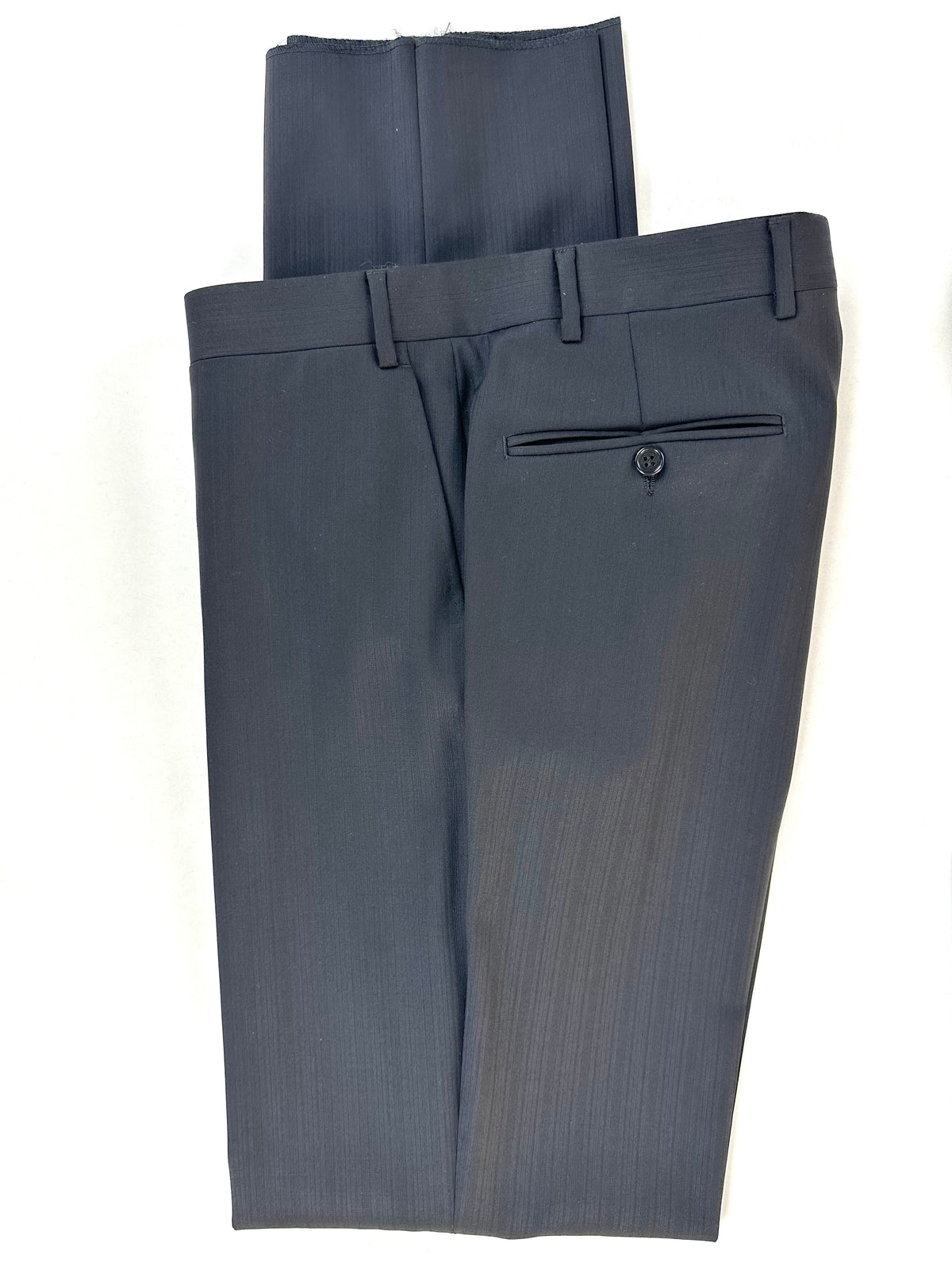 Parte alta del pantalone Canali con passante, piega stirata e tasca laterale