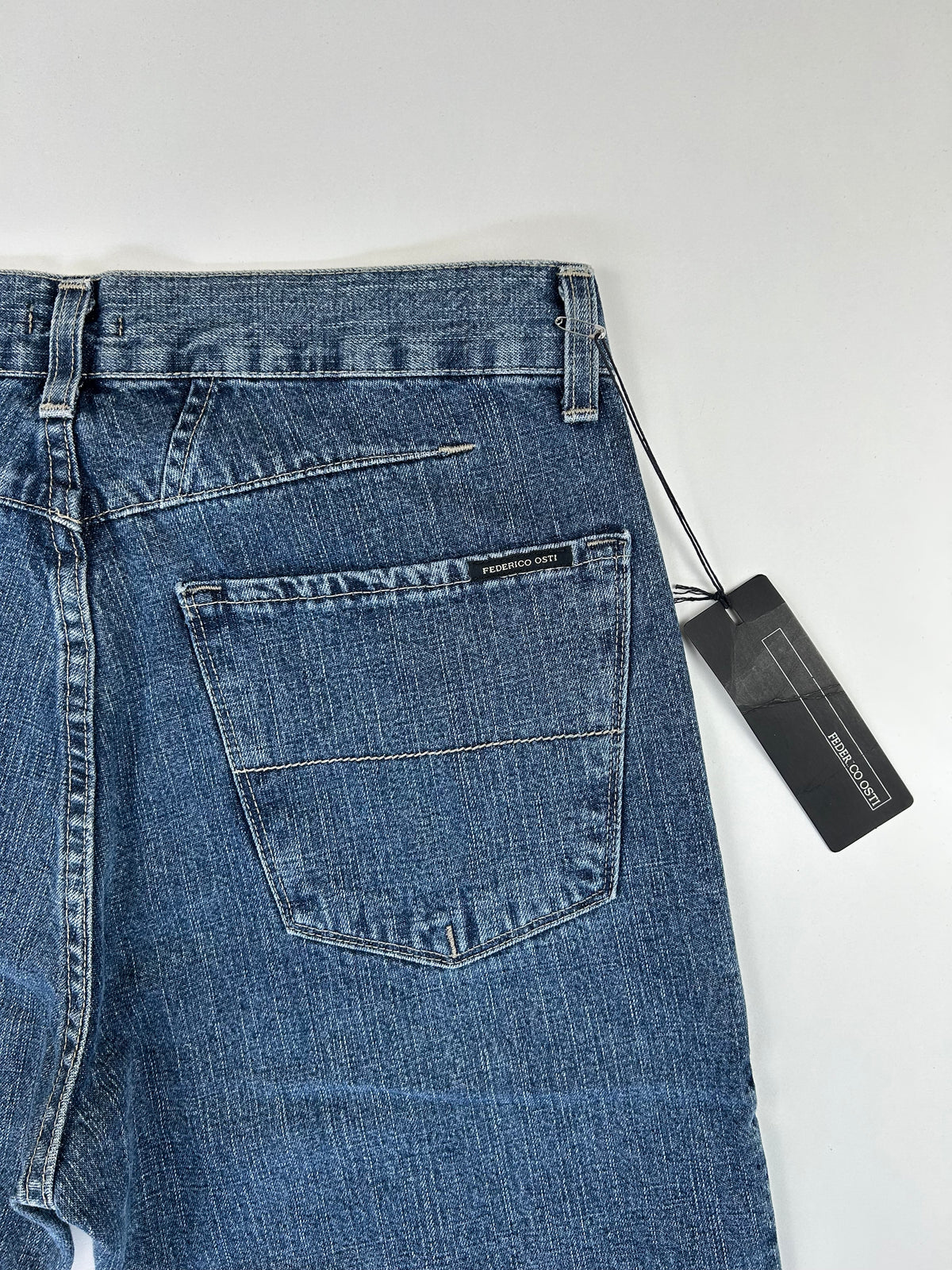 Federico Osti jeans blu — nuovo con cartellino — IlBotteghino