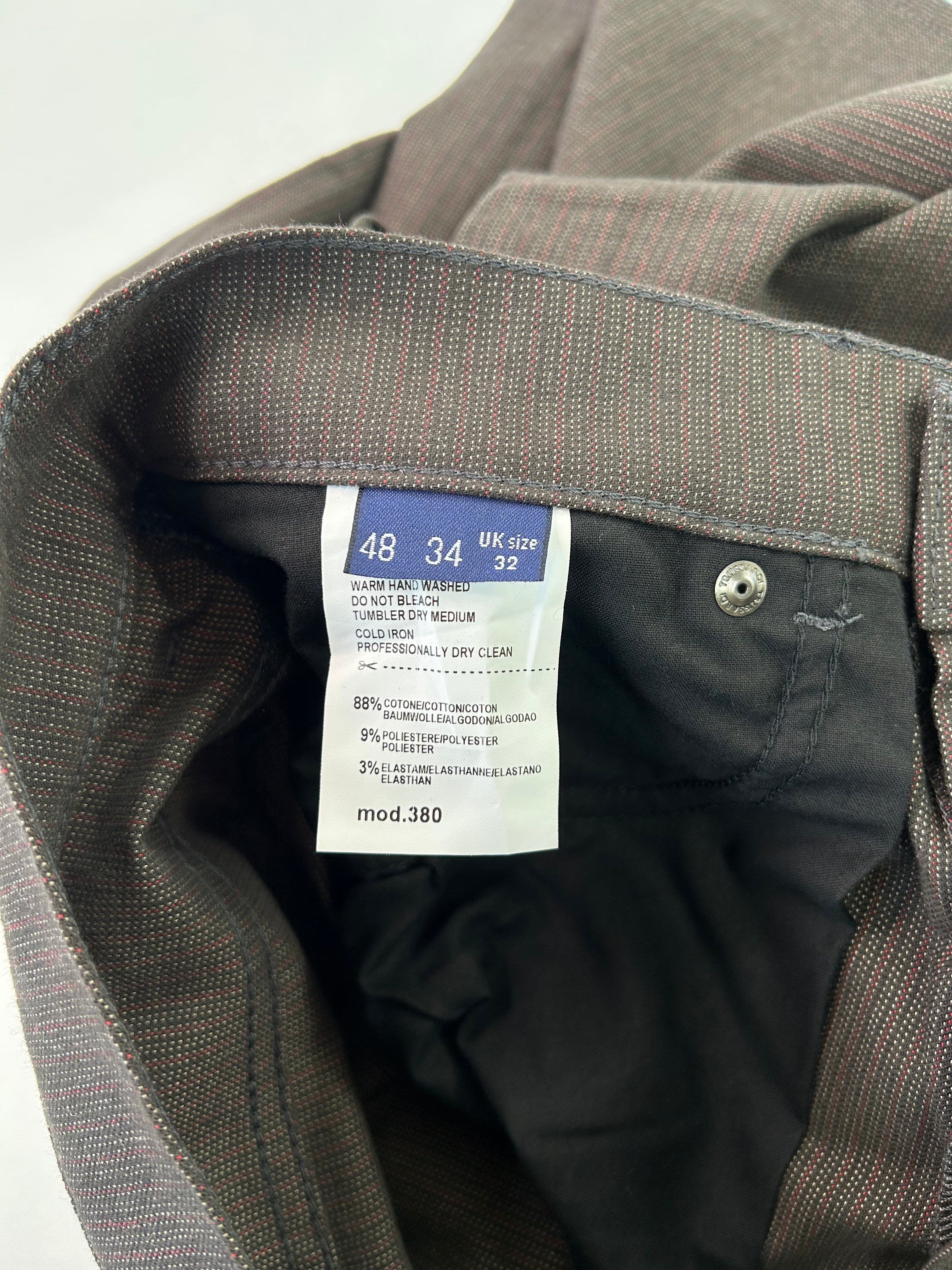 Trussardi Jeans pantalone trama — vista laterale — IlBotteghino