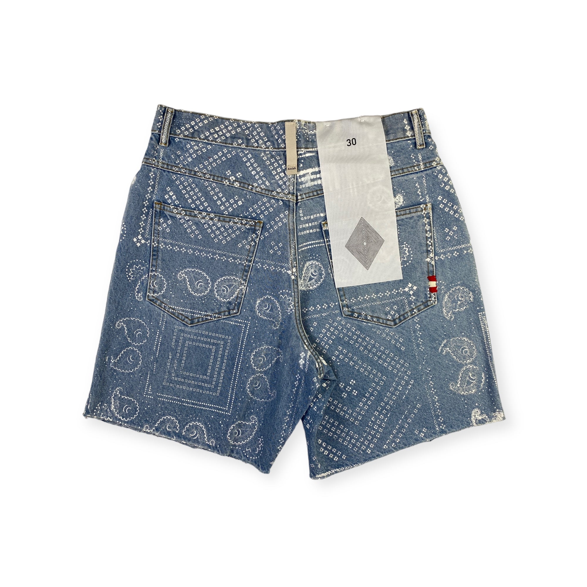 Amish jeans short blu — pezzo unico d'archivio — IlBotteghino