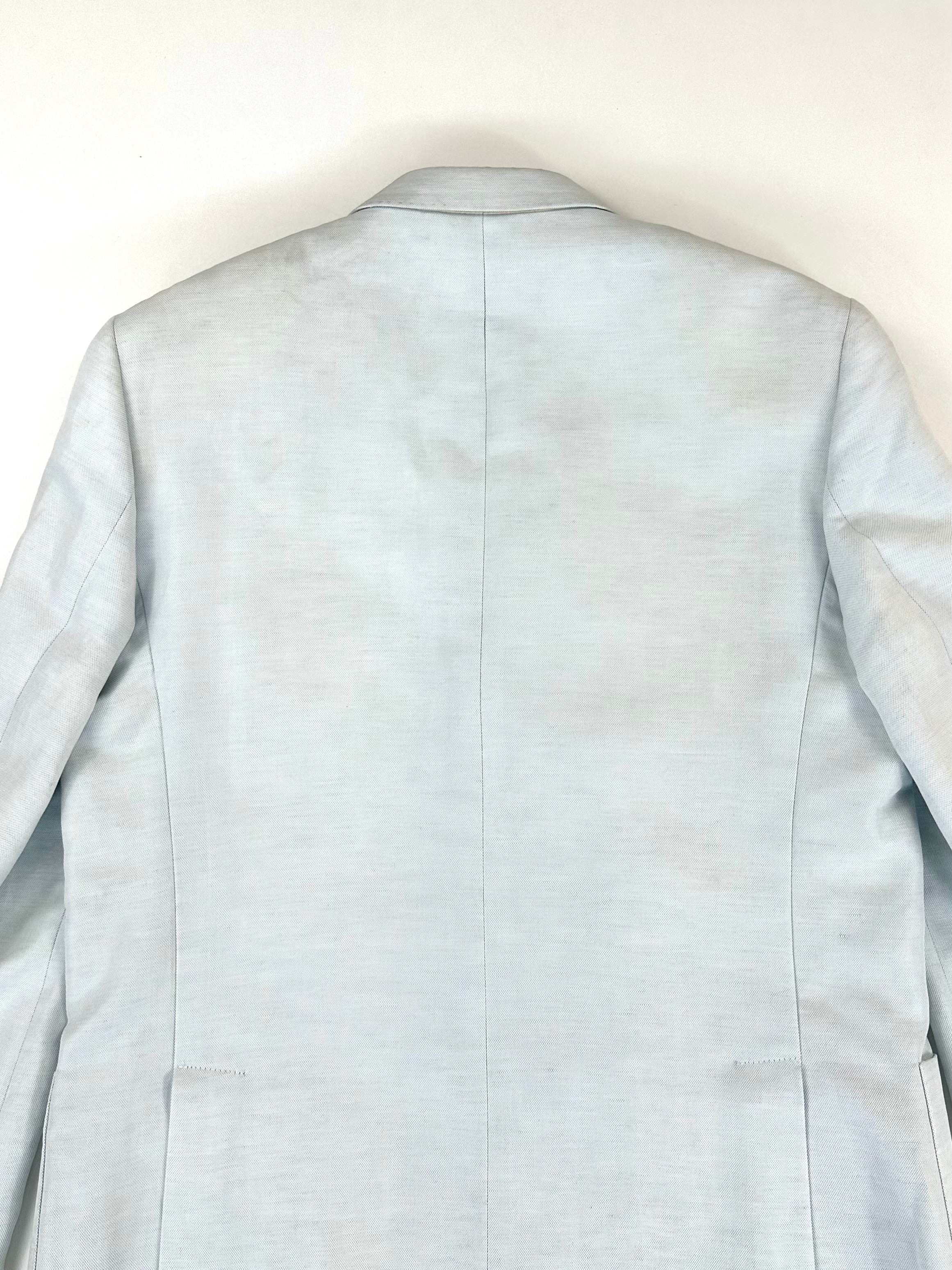 Giacca Versace Collection azzurra - leggera macchia di polvere sulla spalla