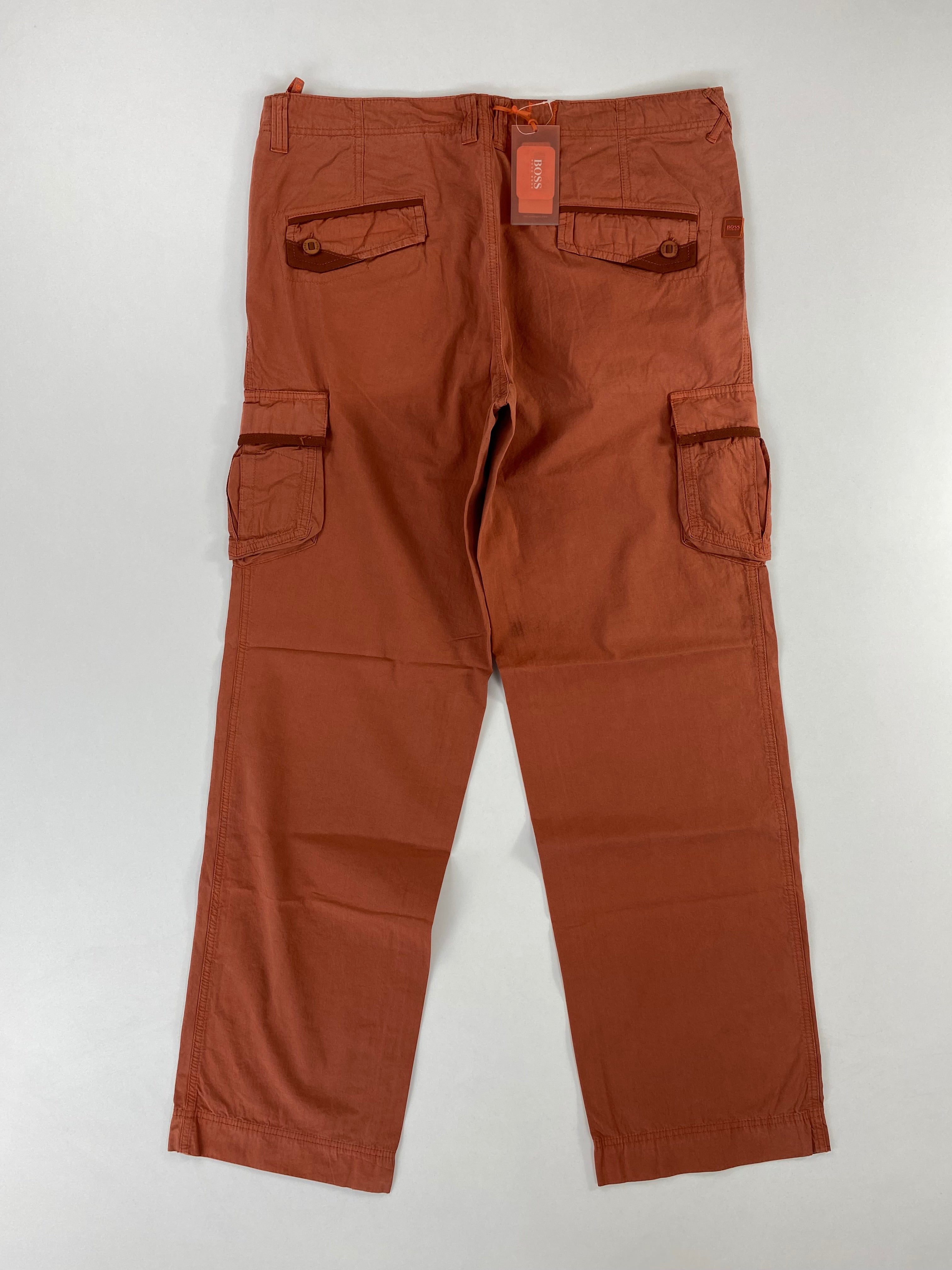 Pantalone Hugo Boss Orange Miltuss cargo arancio, vista frontale