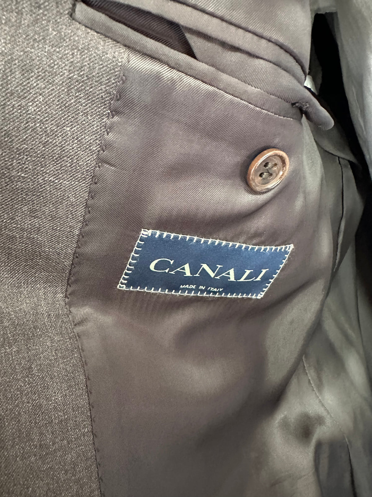 Canali — etichetta interna sulla fodera della giacca — IlBotteghino