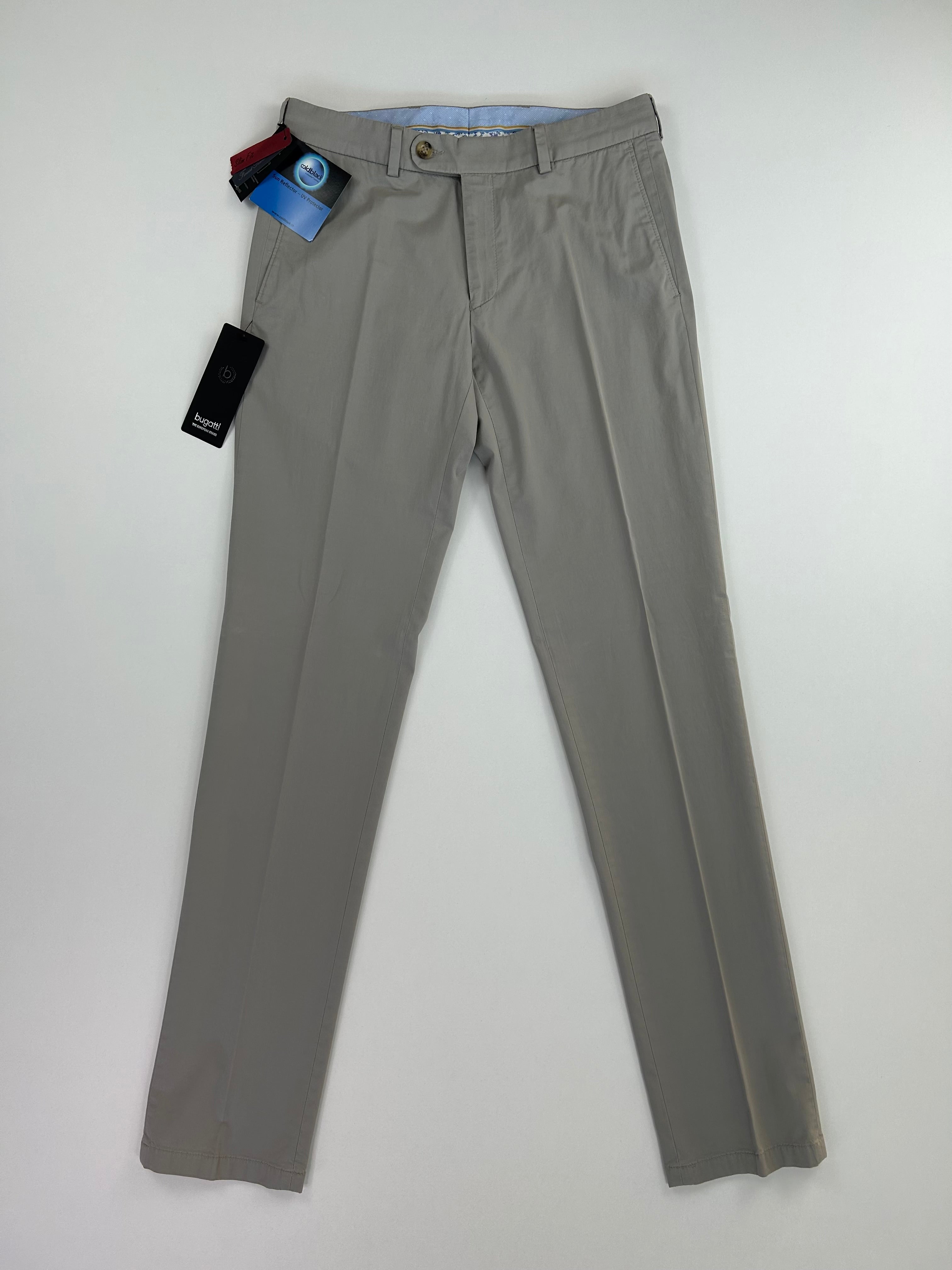 Pantalone Bugatti grigio chiaro, taglia IT 46 — IlBotteghino