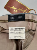 Pantalone Sartoriale Uomo Giorgio Reggiani Lana Seta Made in Italy Grigio Chiaro Mélange