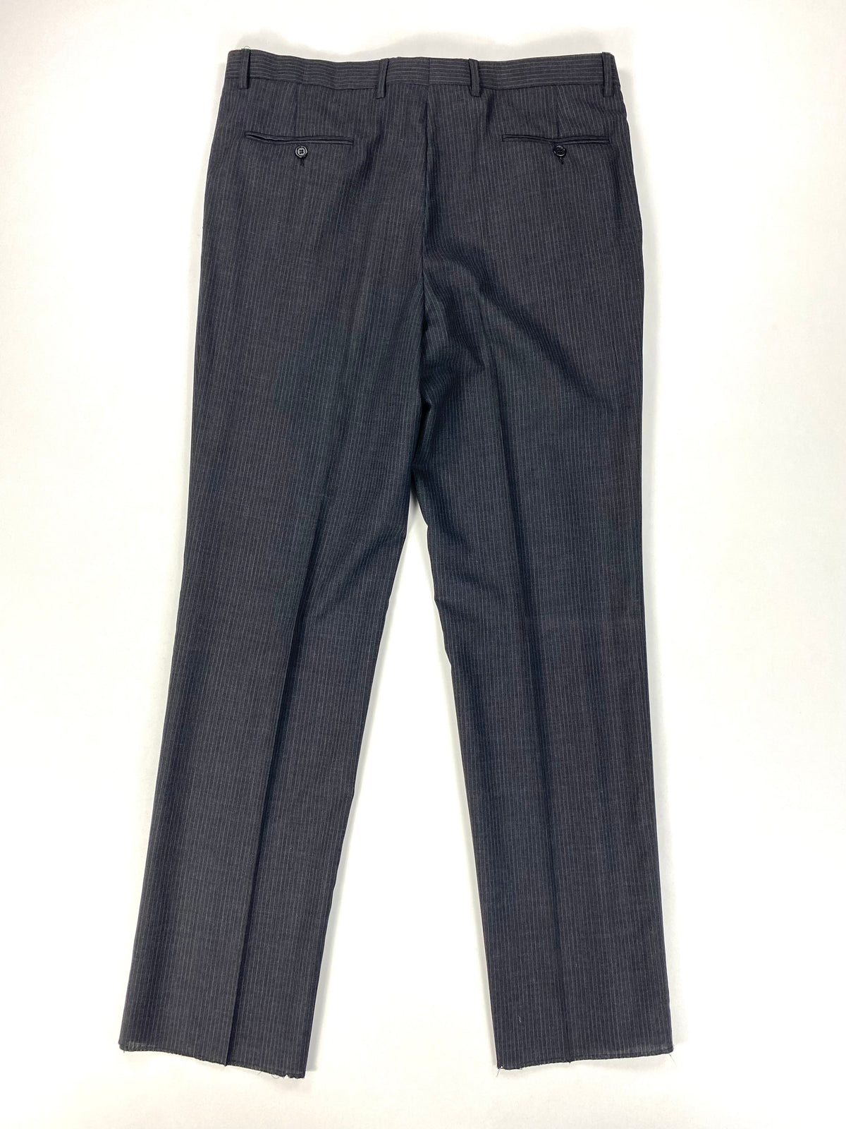 Pantalone Garrett's grigio gessato, vista posteriore
