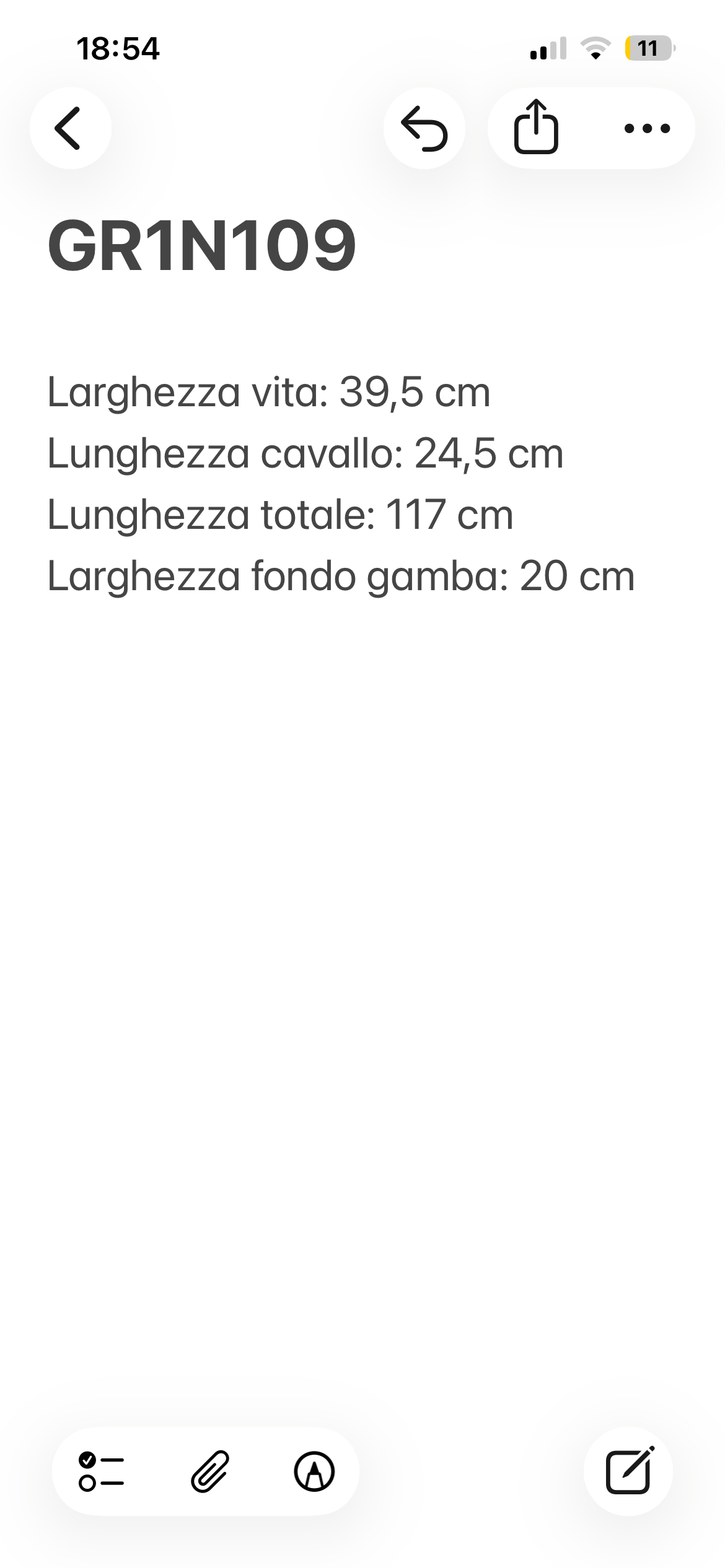 Bugatti pantalone nero — vista posteriore — IlBotteghino