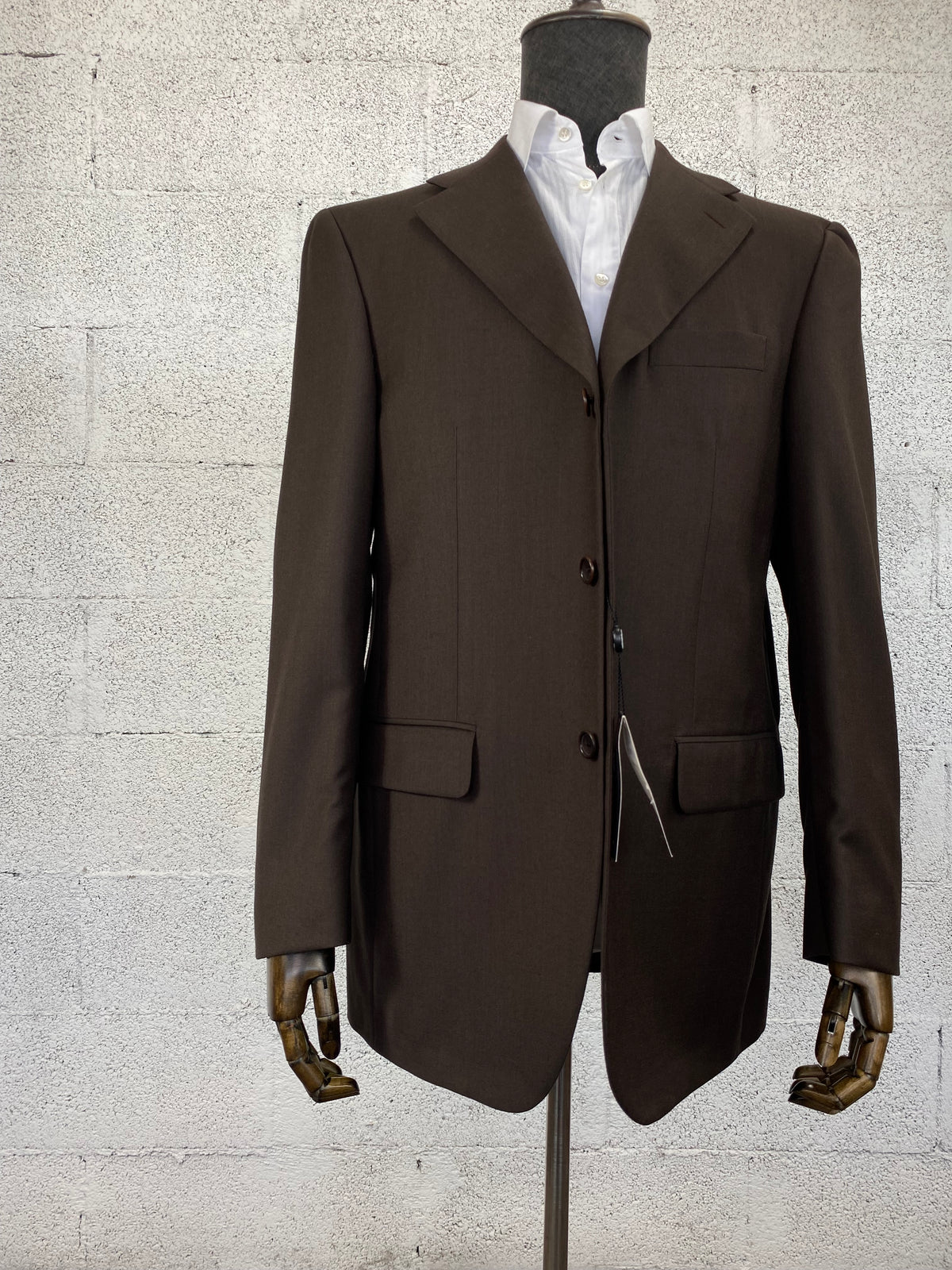 Giacca Garrett's marrone di tre quarti con cartellino