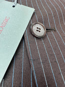 Versace Classic completo gessato in 80% seta e 20% mohair – IT 54 Drop 8
