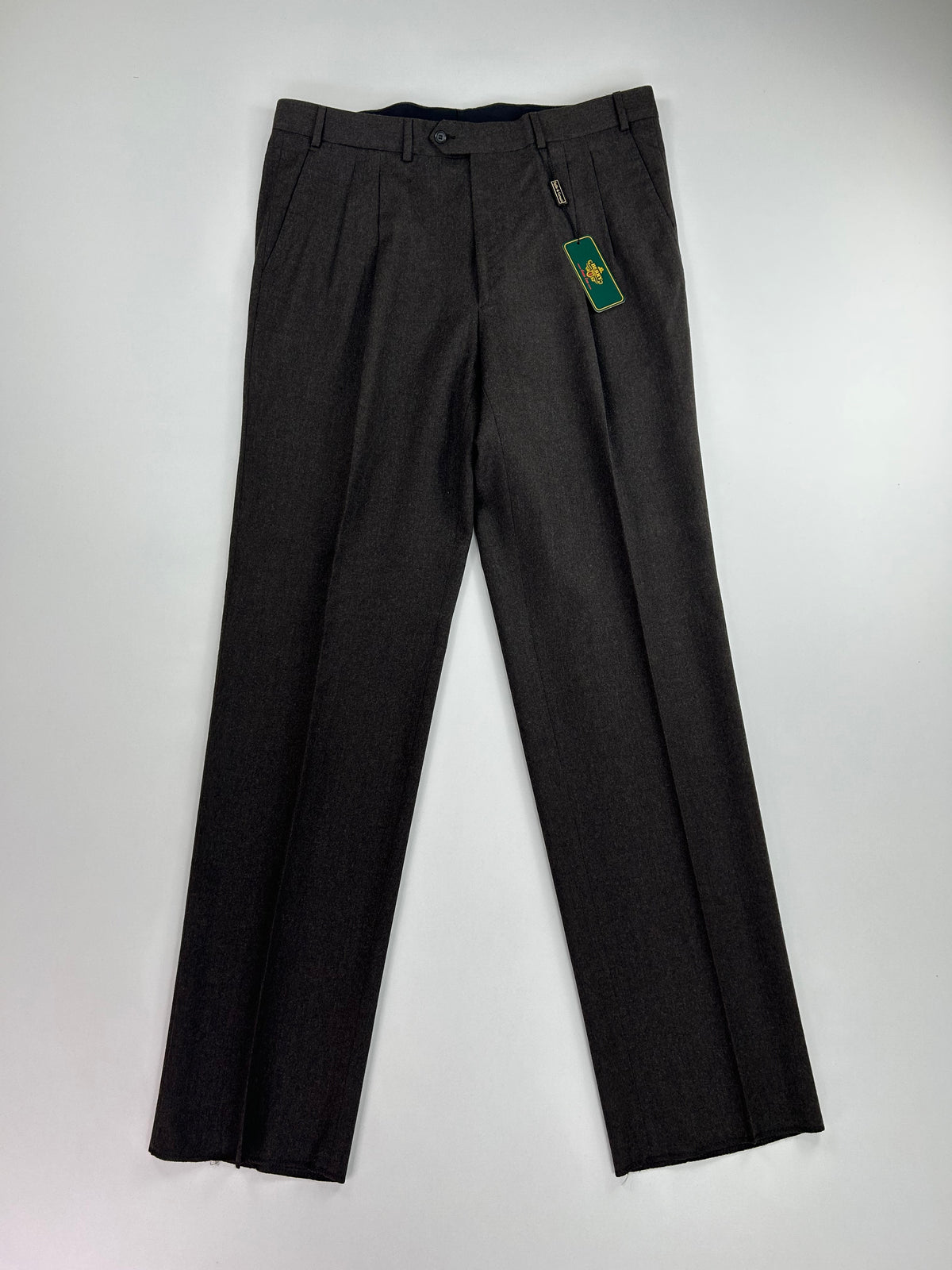 Pantalone sartoriale Berry marrone lana merino, taglia IT 56 — IlBotteghino