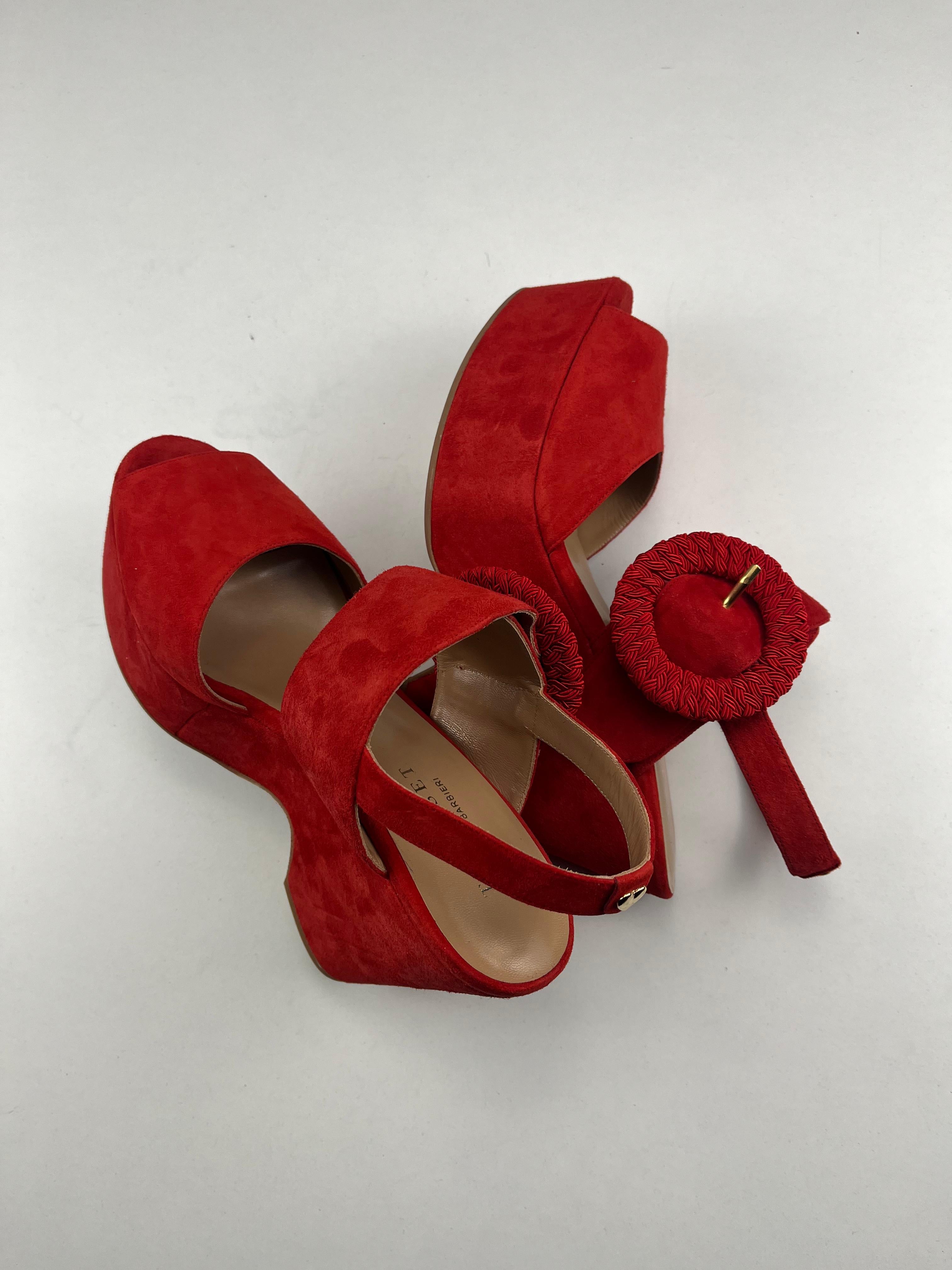 Twin Set scarpa con zeppa — dettaglio fiore — IlBotteghino