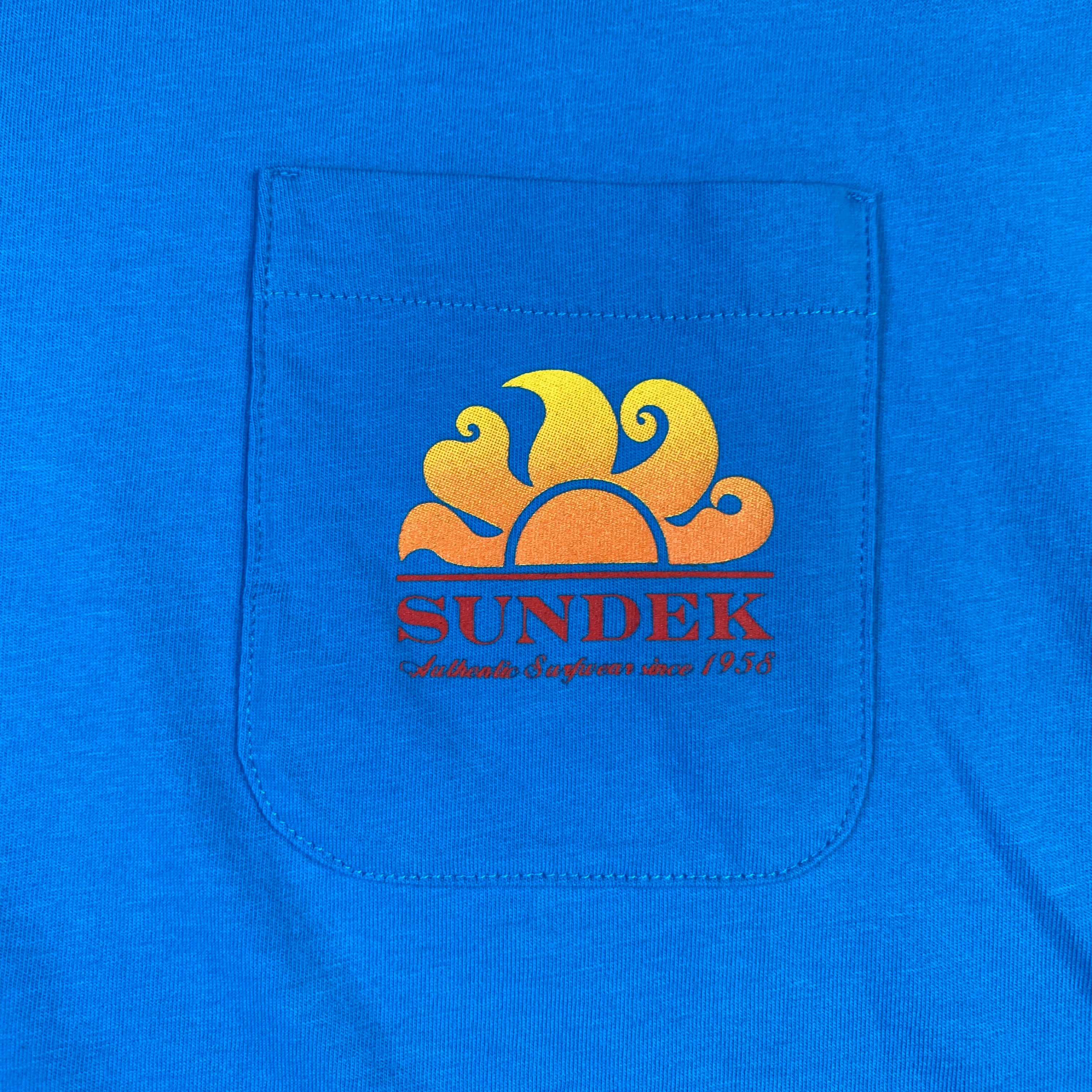 Sundek t-shirt blu — pezzo unico d'archivio — IlBotteghino