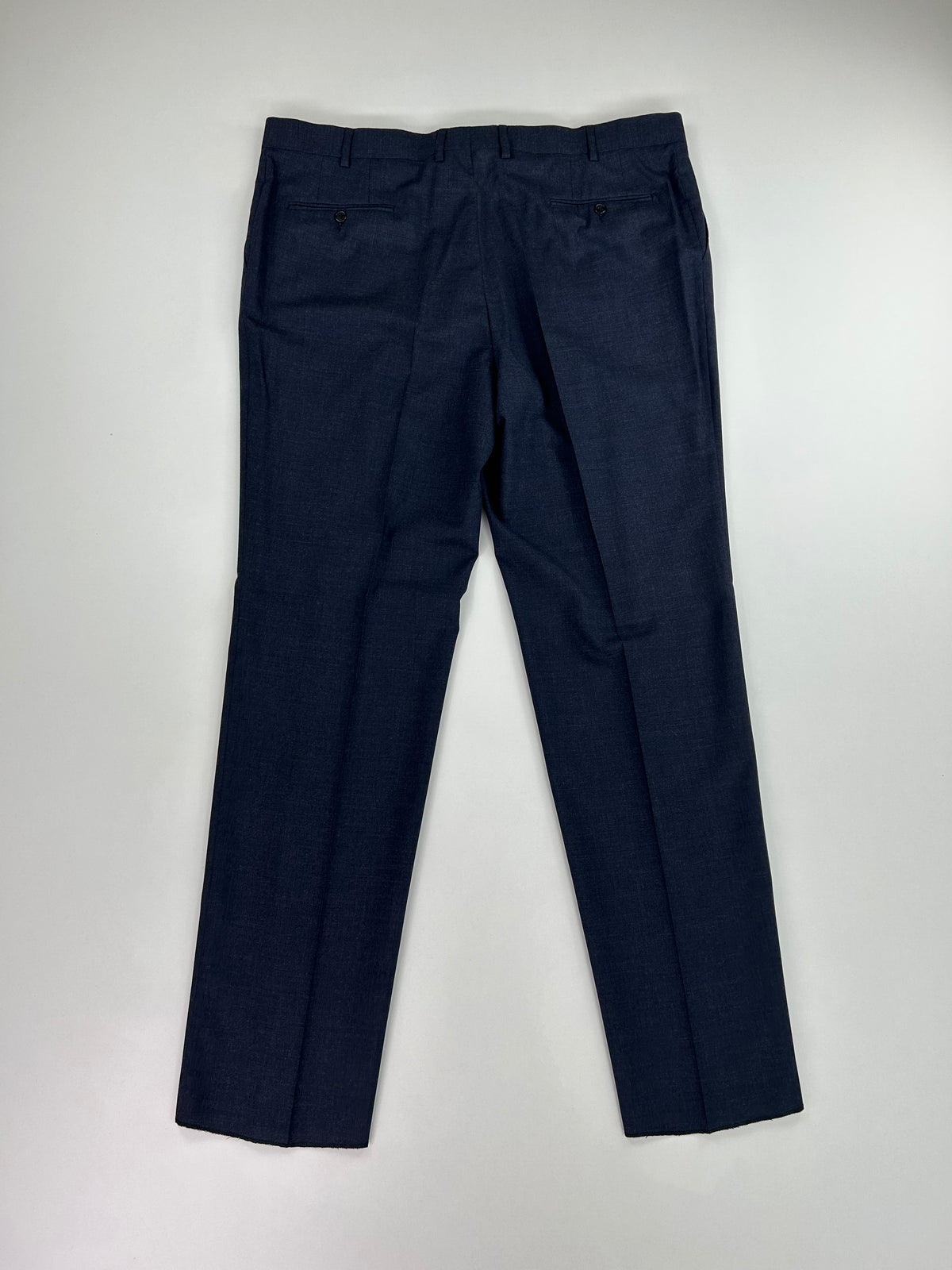 Berry pantalone blu — lana merino sartoriale — IlBotteghino