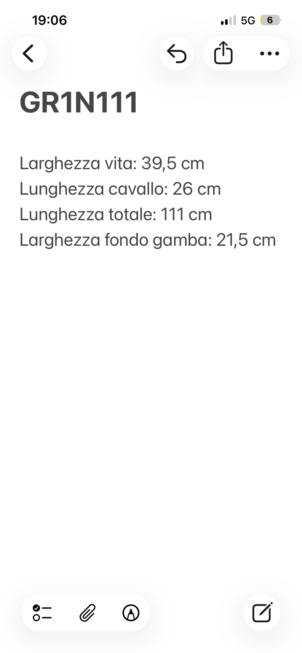 Trussardi Sport pantalone — dettaglio fondo gamba — IlBotteghino