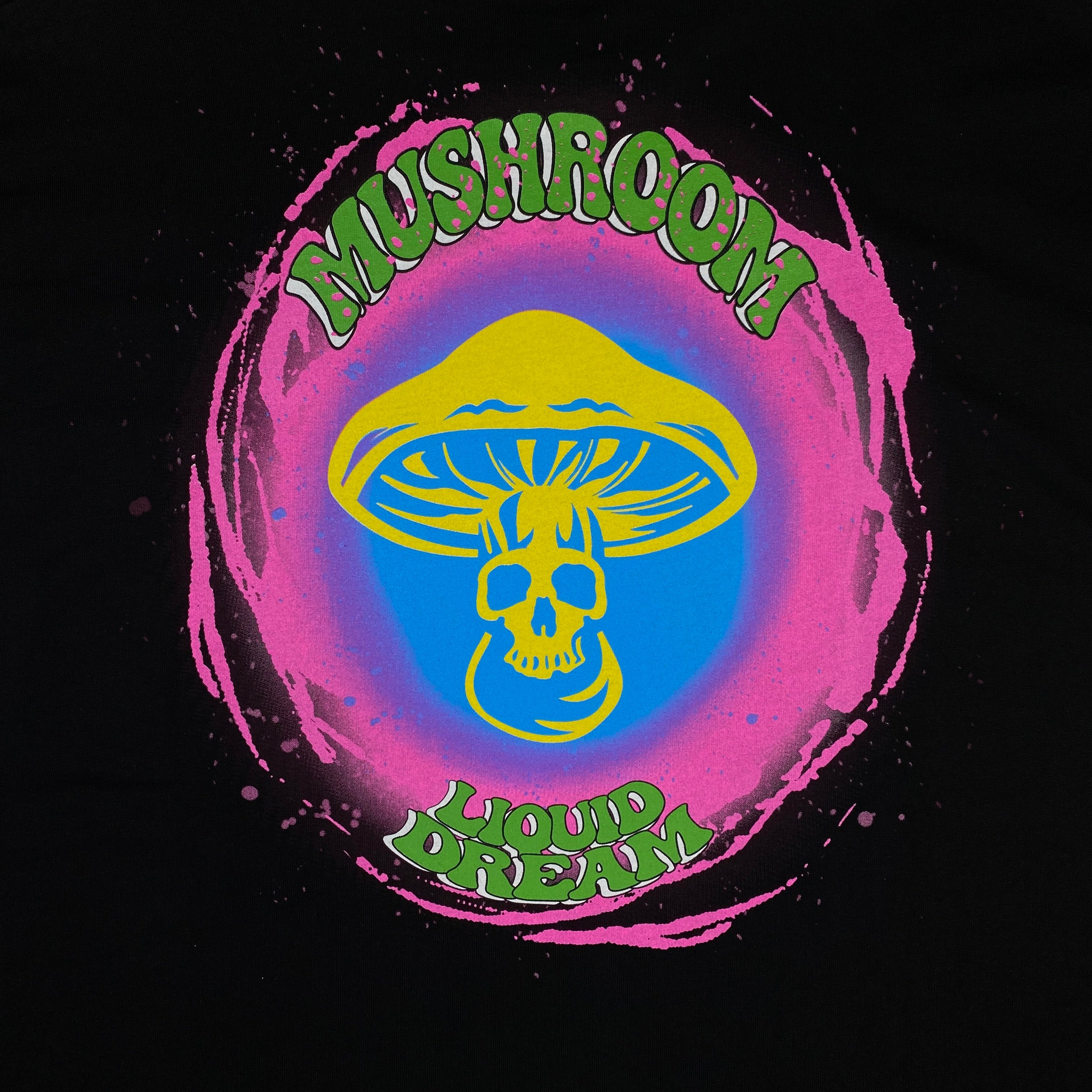 Mushroom t-shirt nera — pezzo unico d'archivio — IlBotteghino