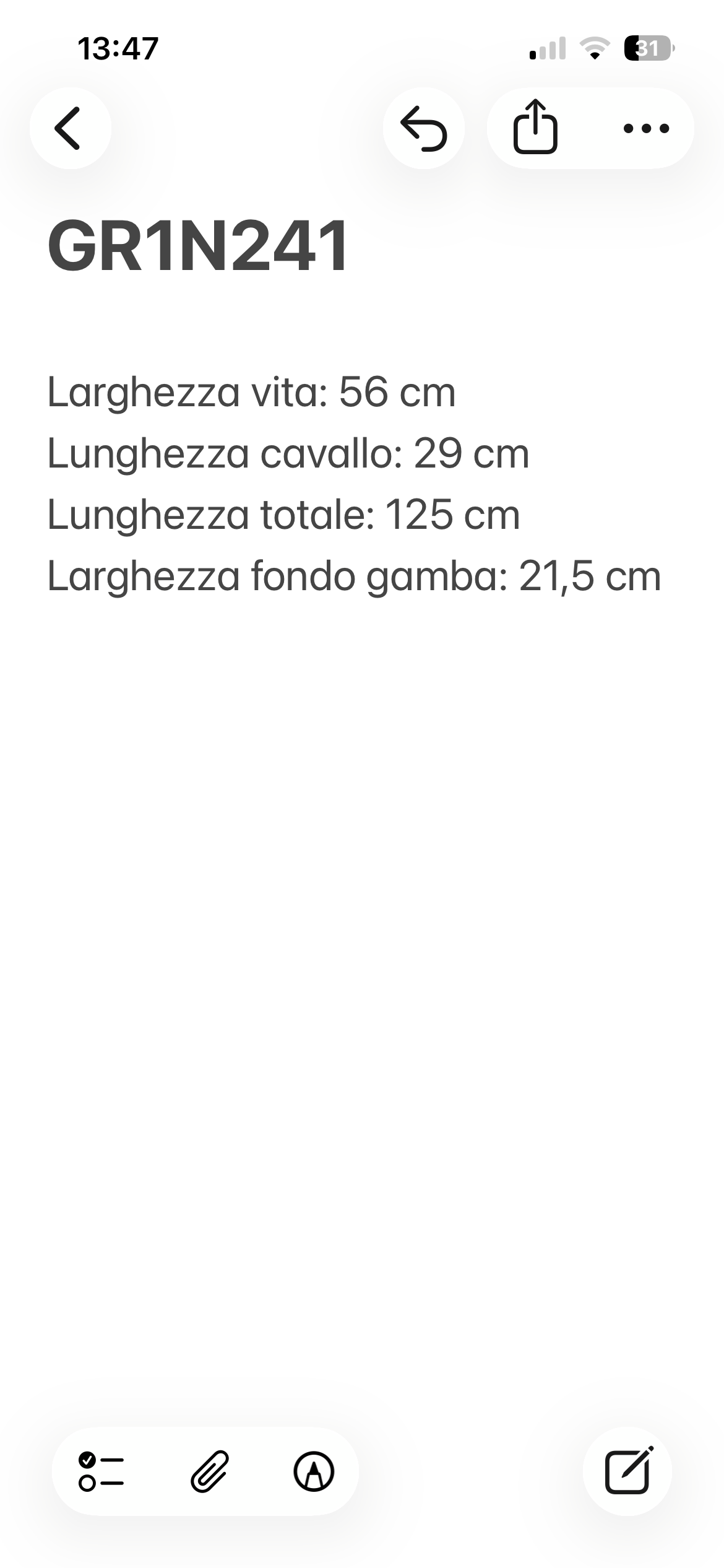 Bugatti pantalone gessato — vista posteriore — IlBotteghino